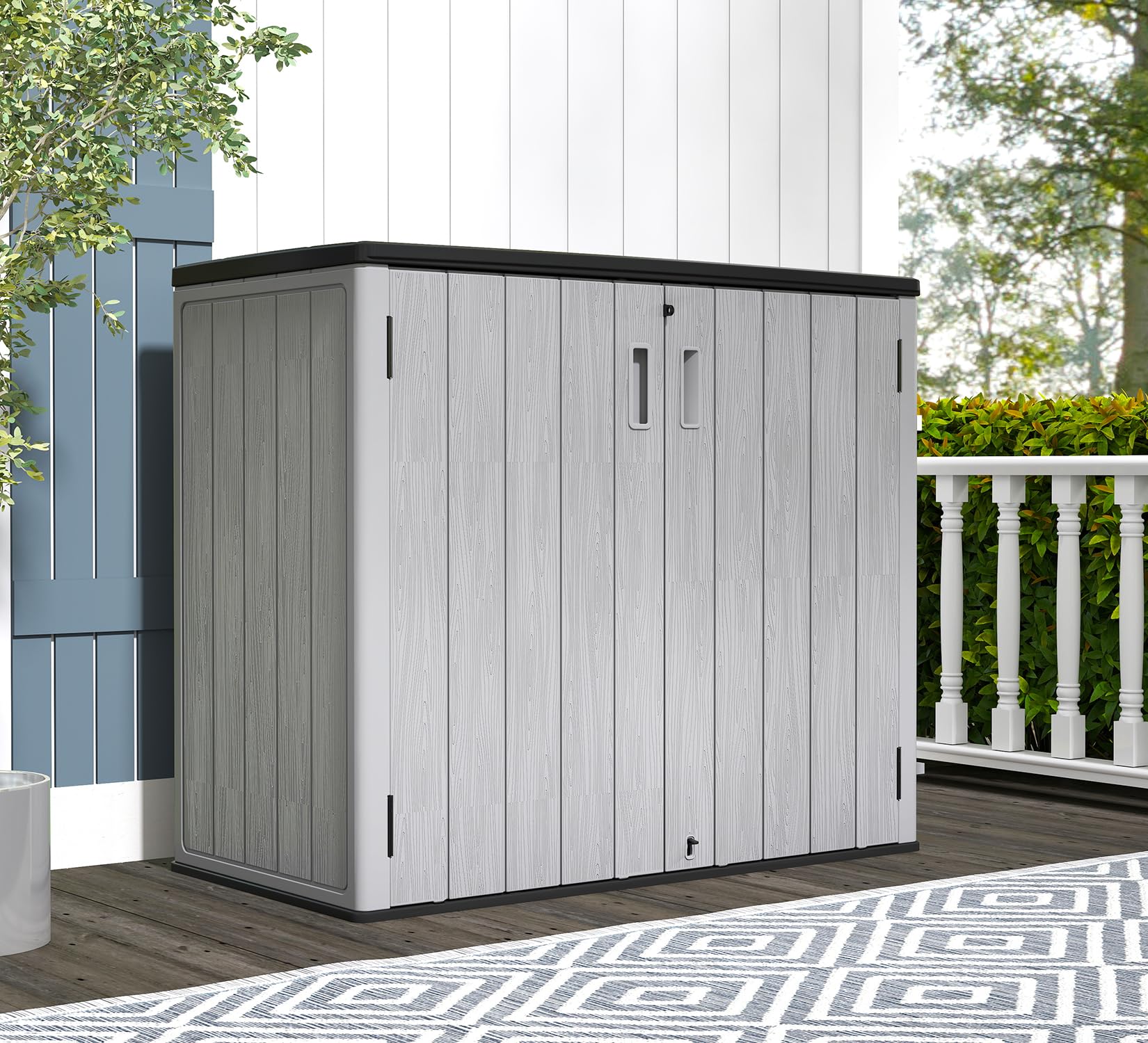 37 Cu.ft Outdoor Storage Cabinet with One Tool Kit