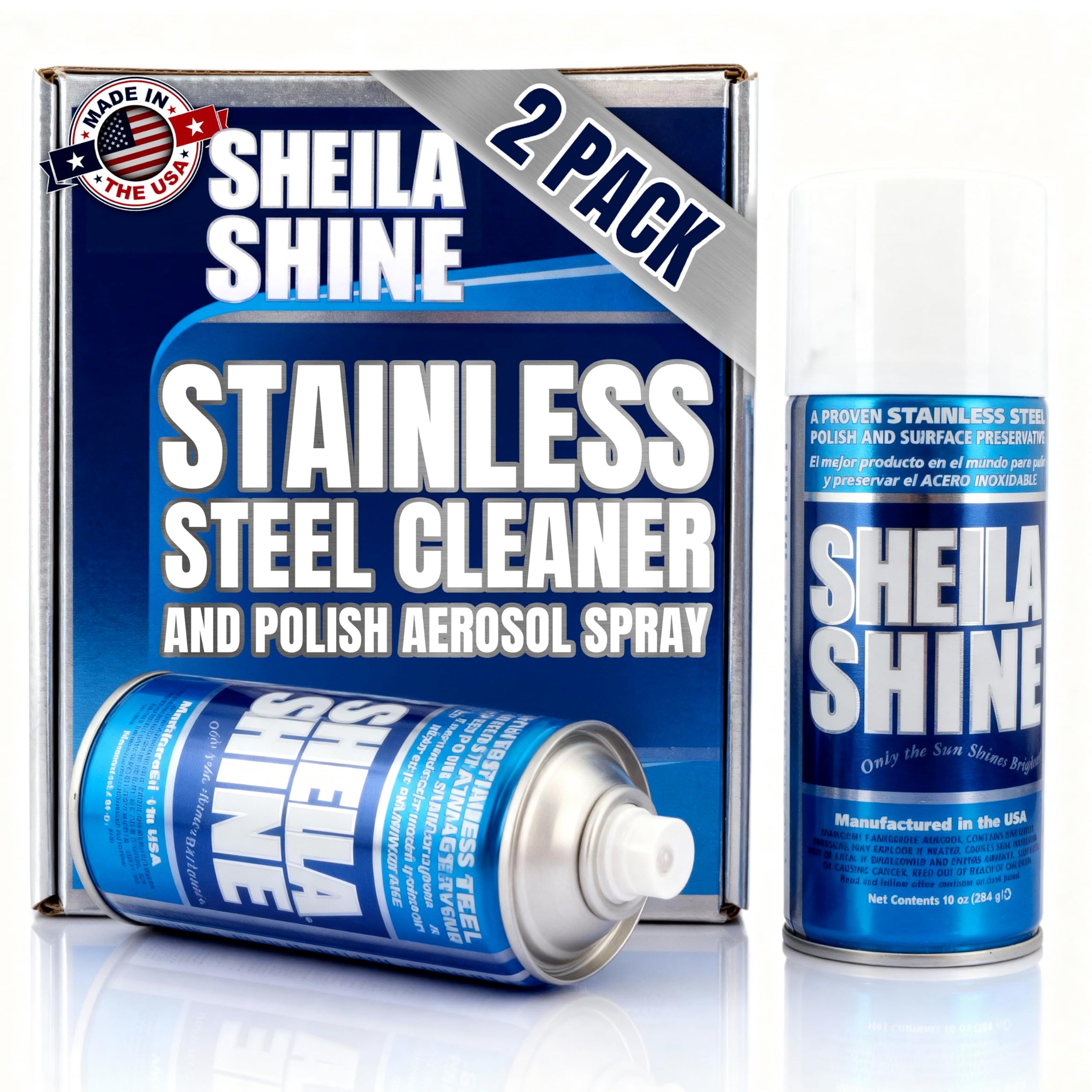2 x 10oz Stainless Steel Cleaner and Polish (2 Ounce)