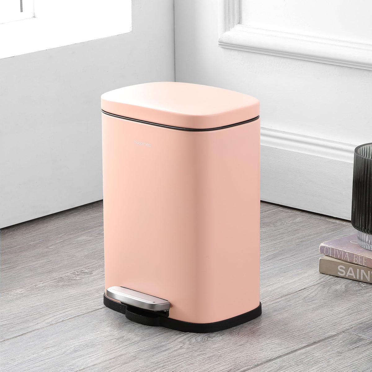 Connor 2 Piece Iron Trash Can (2 Count)