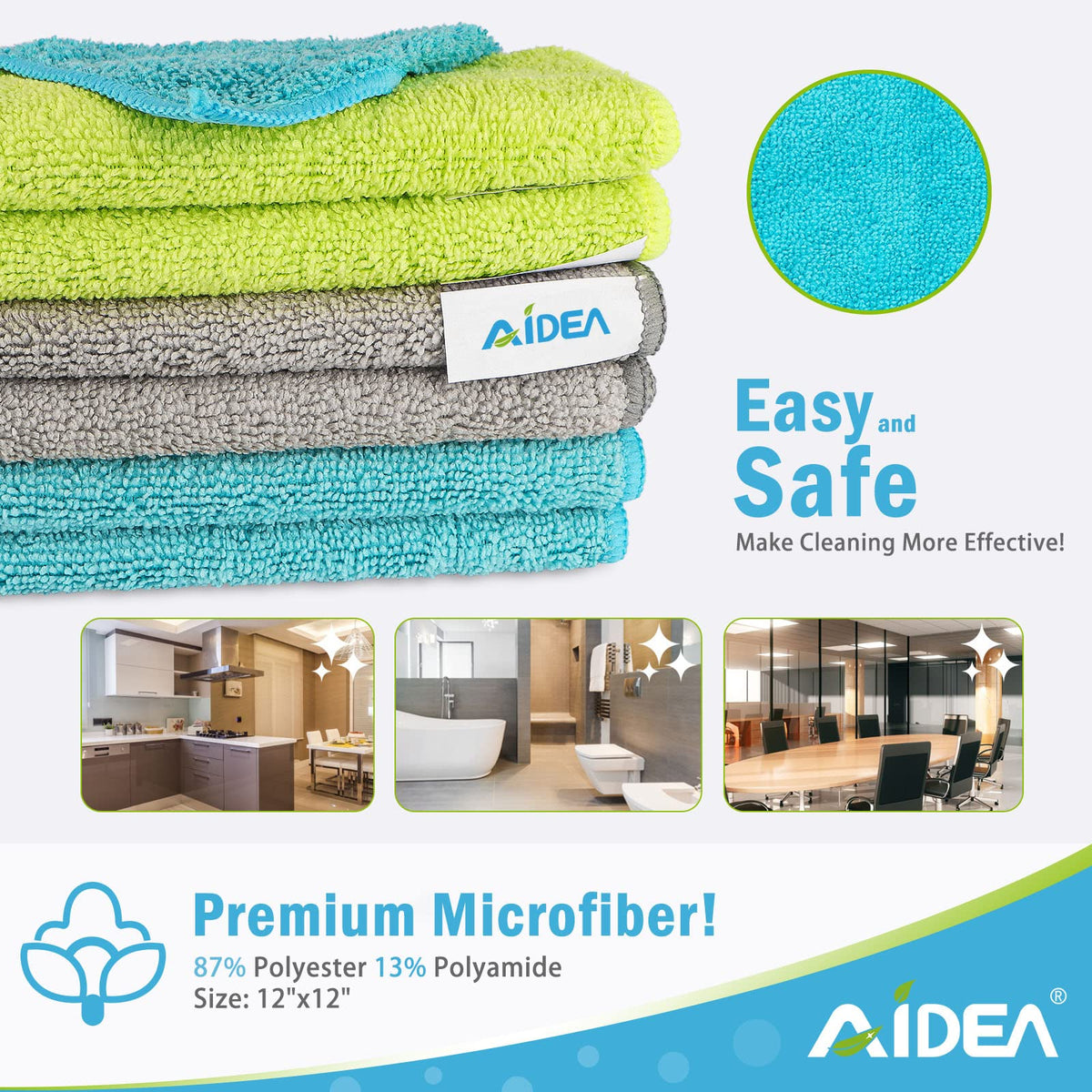 Microfiber Cleaning Cloth 100PK (100 Count)