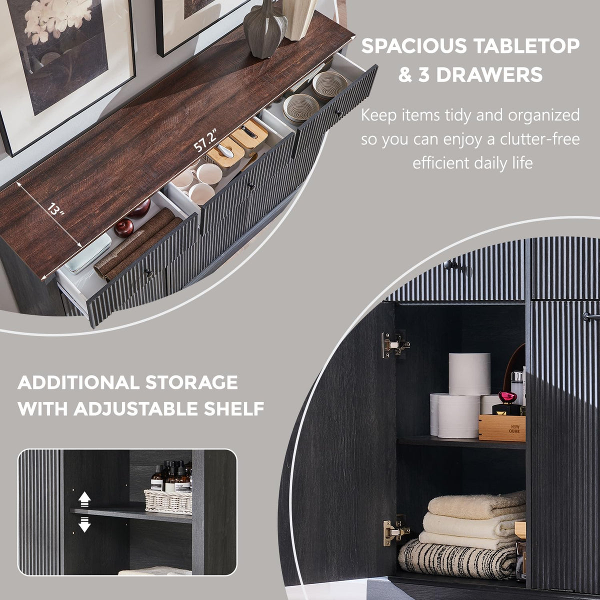 Triple Tilt Out Trash Can Cabinet