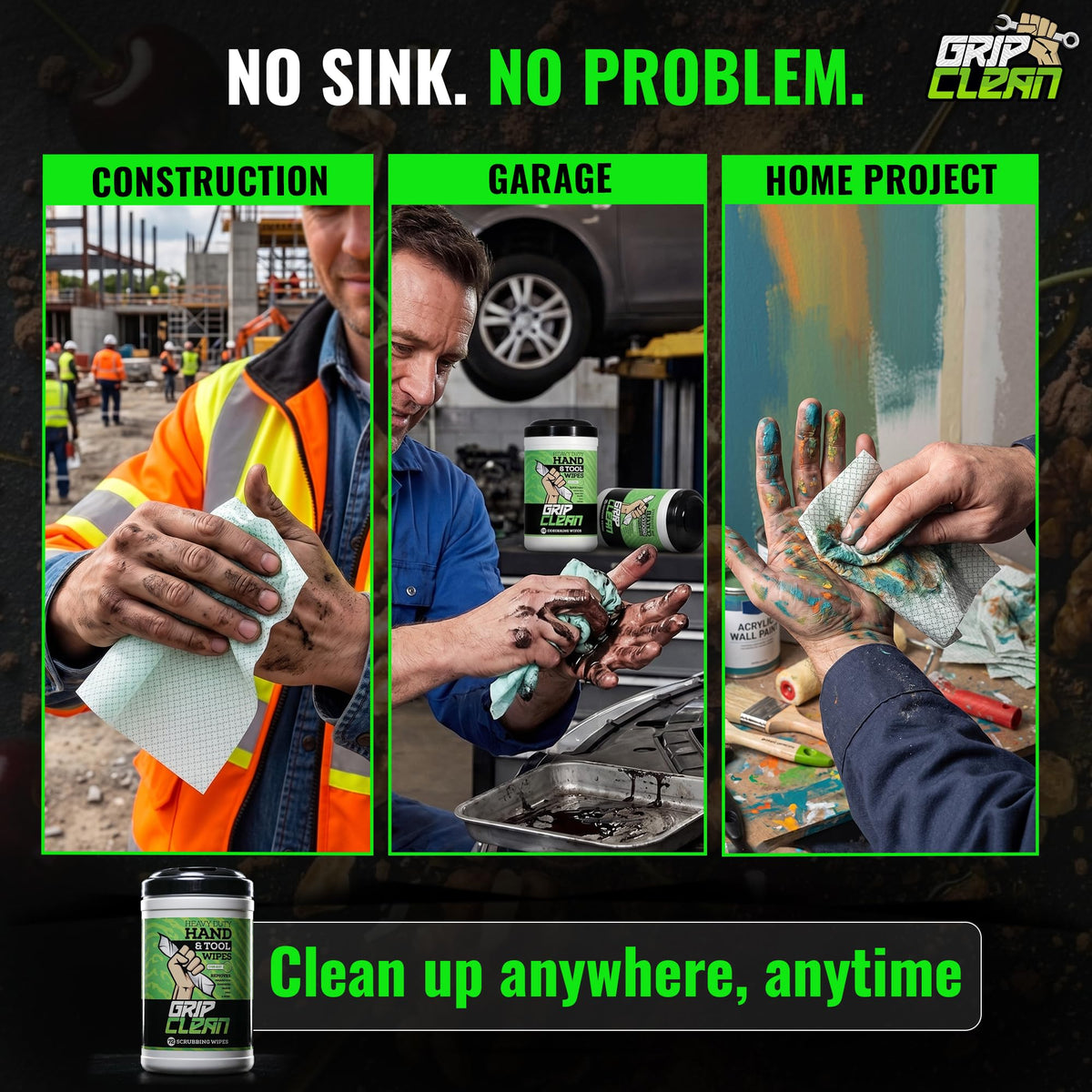 Heavy Duty Hand Wipes For Mechanics (432 Count)
