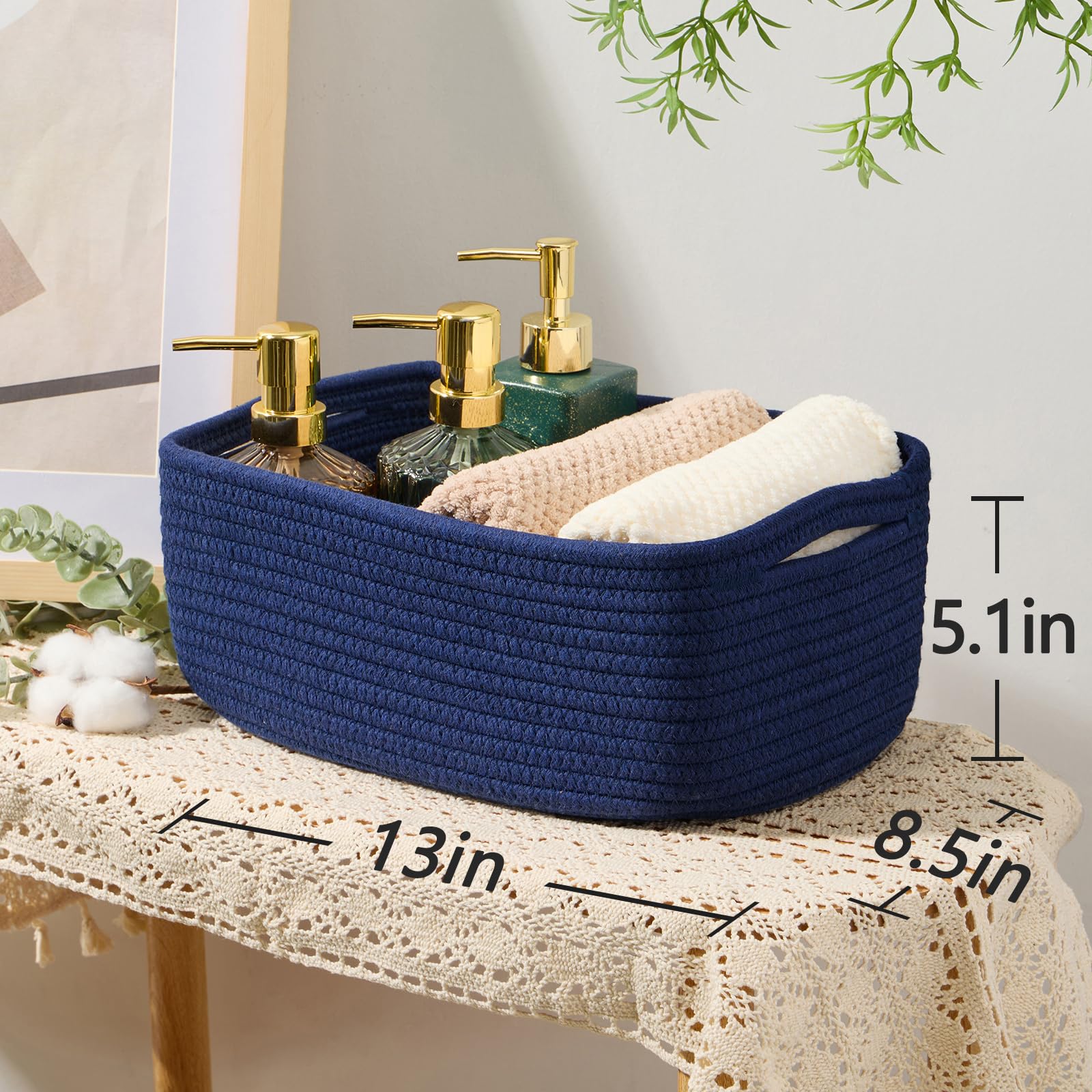 Small Storage Baskets for Organizing (4 Count)