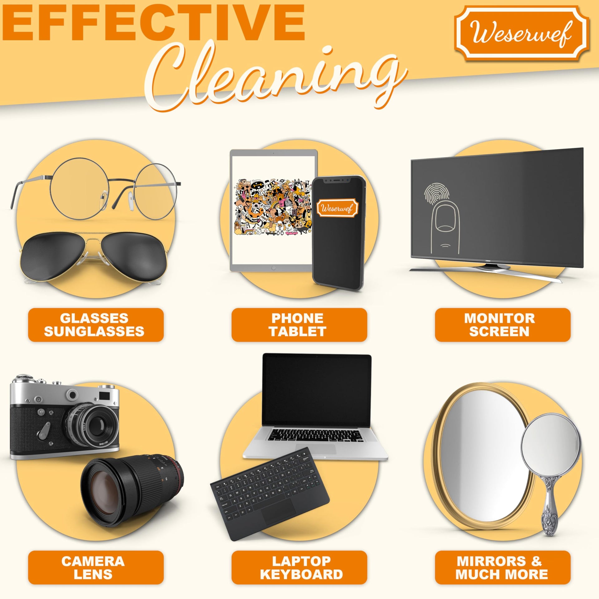 Design Microfiber Glasses Cleaning Cloth