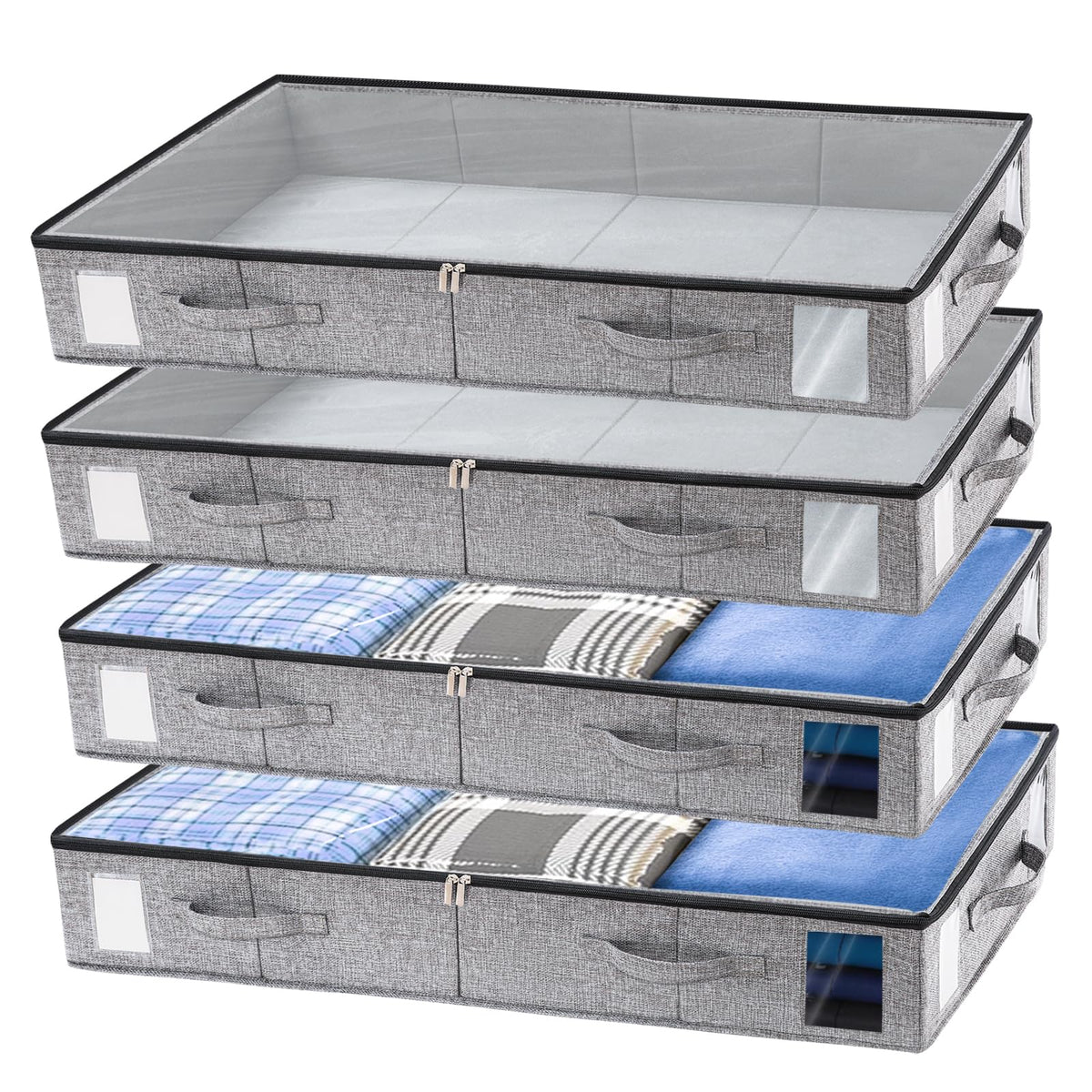 4 Pack Under Bed Storage Containers (4 Count)
