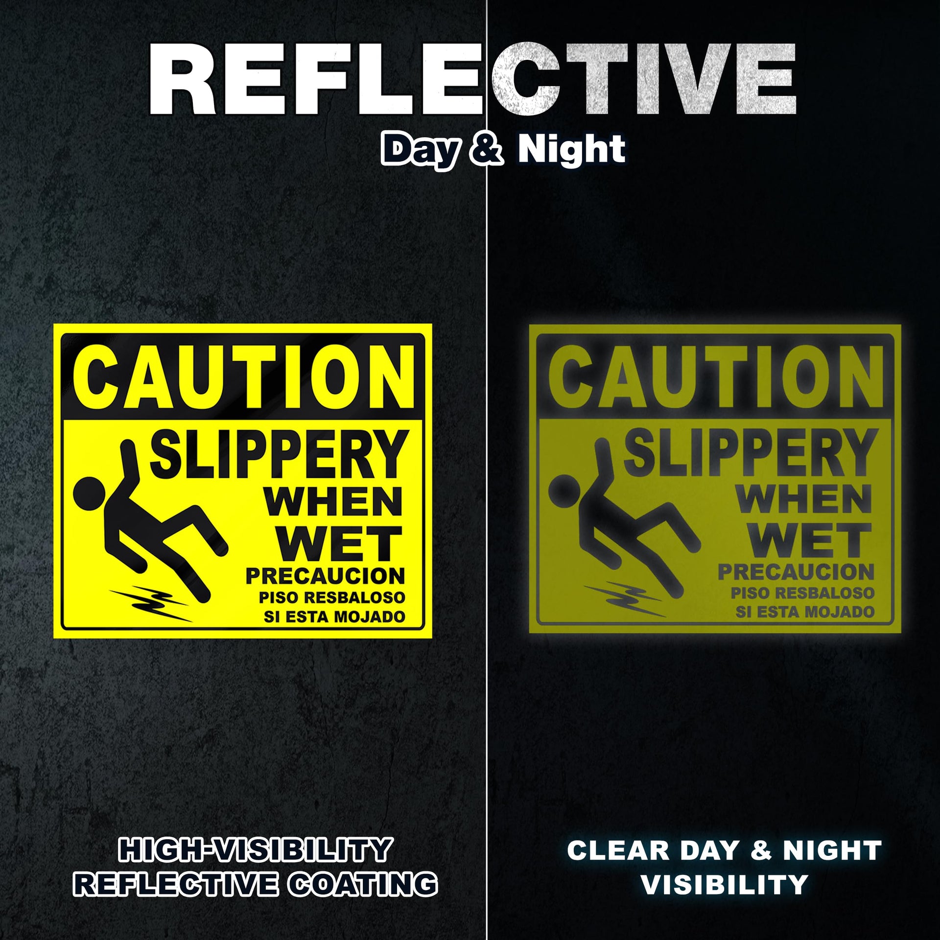 Caution Slippery When Wet Stickers (2 Count)