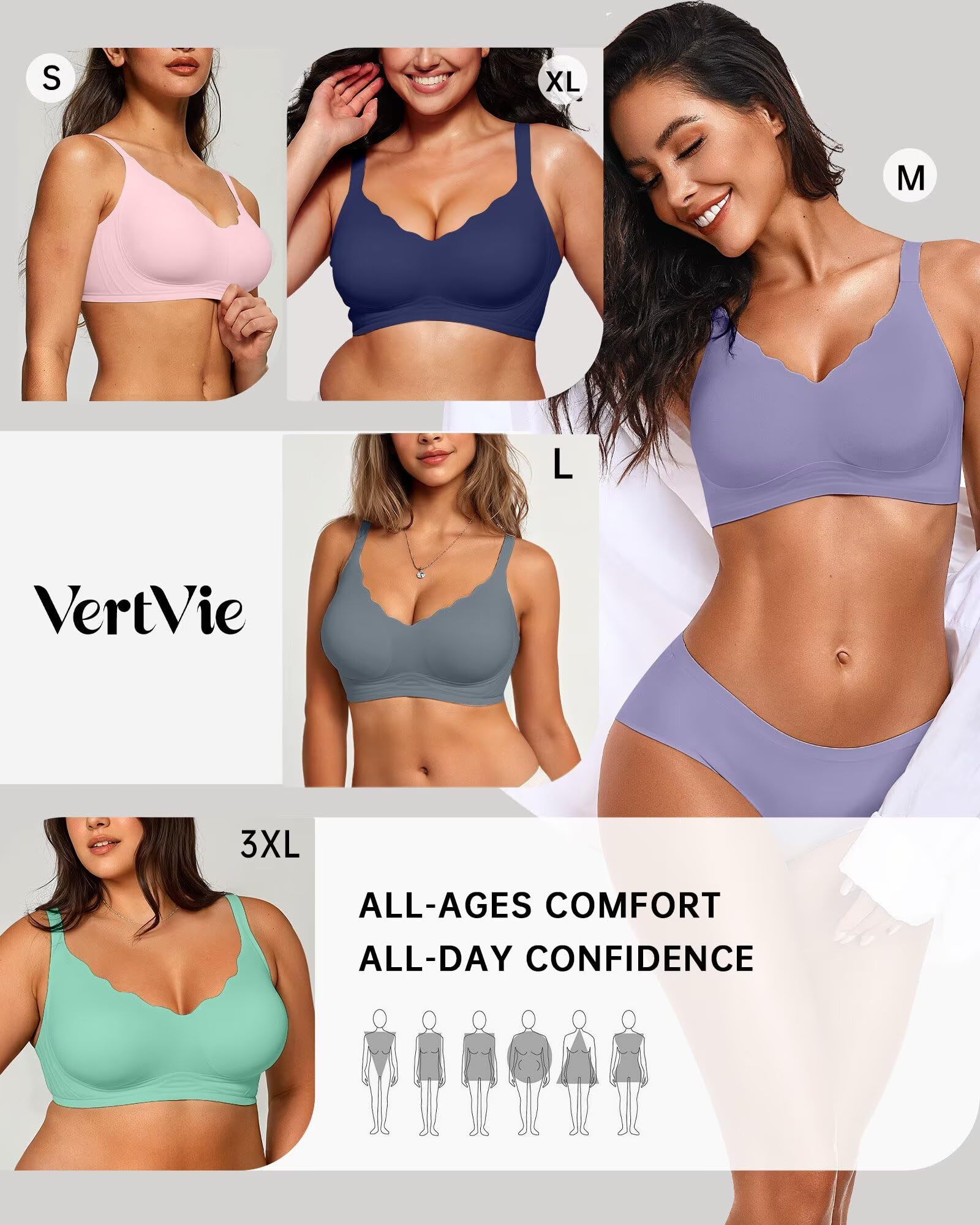 Seamless Jelly Bra No Underwire Supportive Bralette