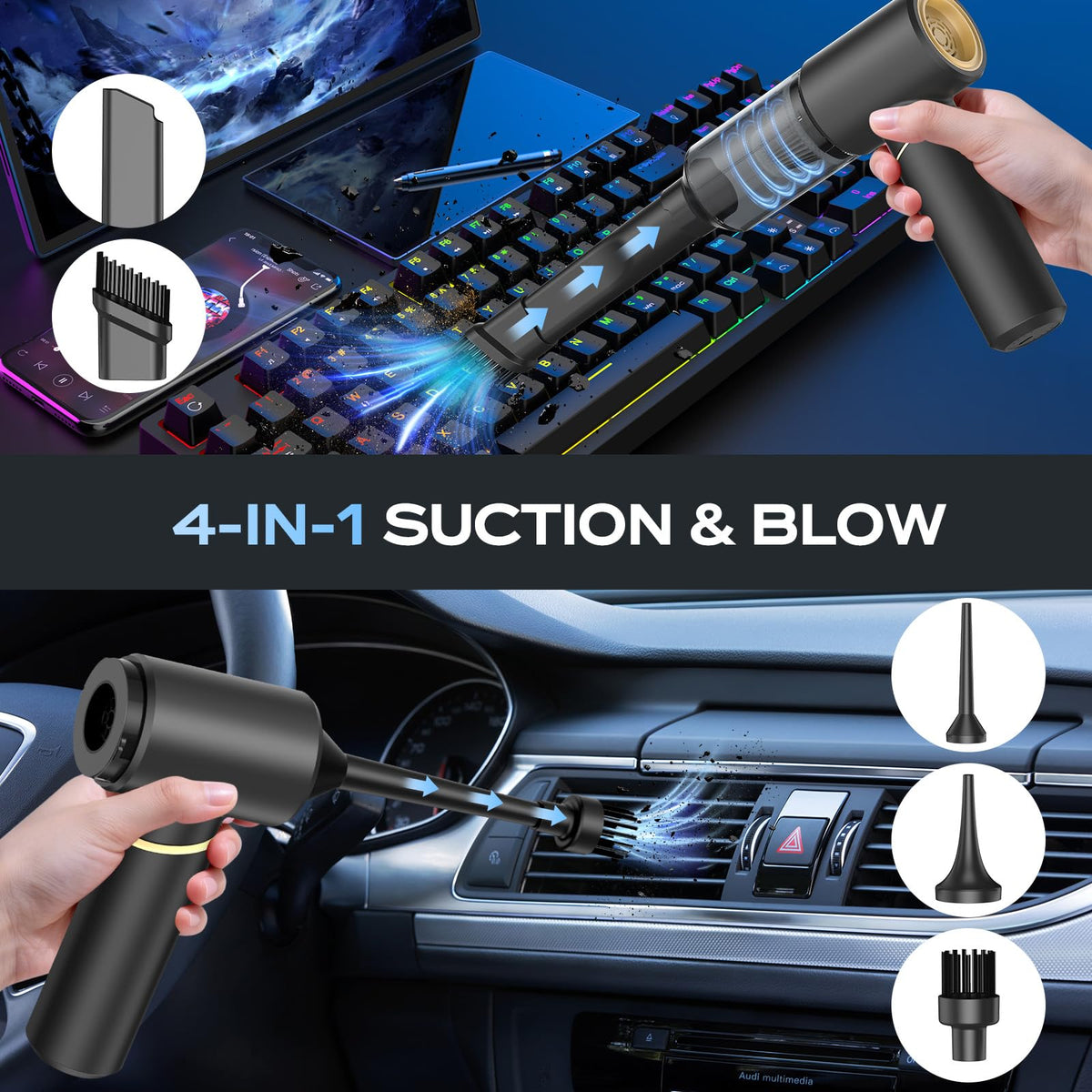 Car Vacuum Portable Cordless