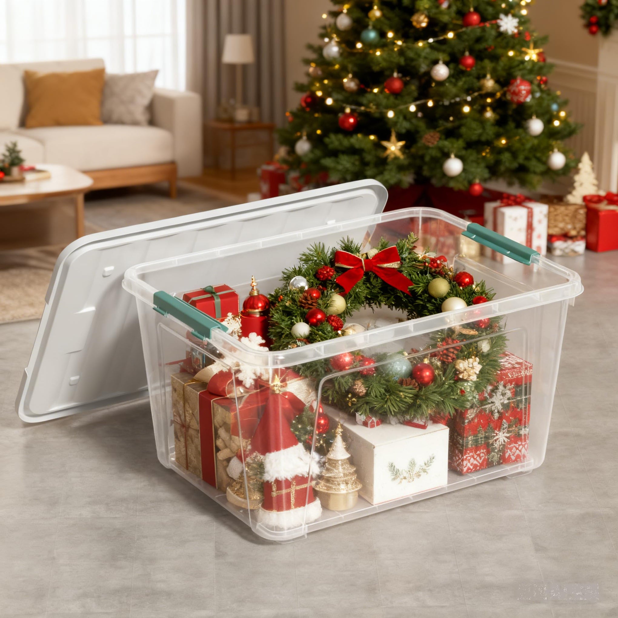 85 Qt Storage Box with Latching Lid (2 Count)