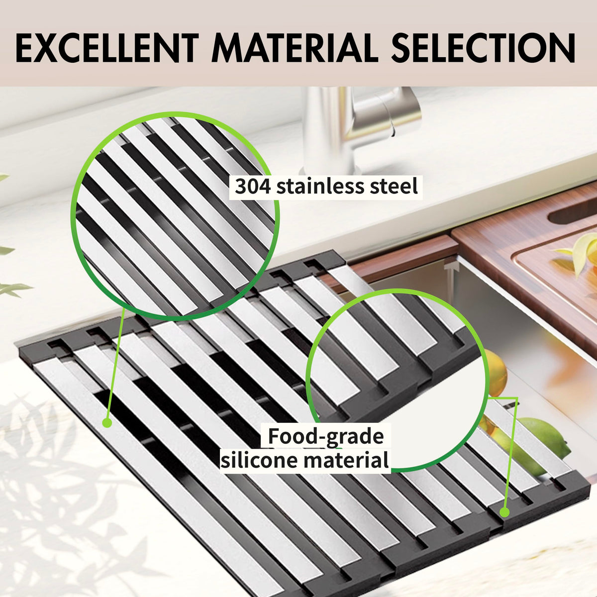 Over the Sink Kitchen Dish Drying Rack Organizer