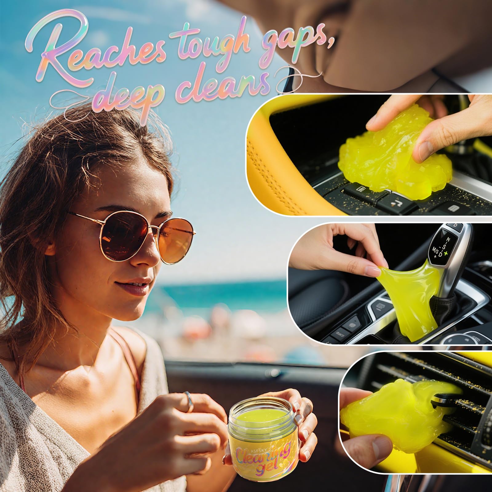 Keyboard Cleaning Gel Universal Cleaning Gel Dust Remover Lemon (5.6 Ounce)