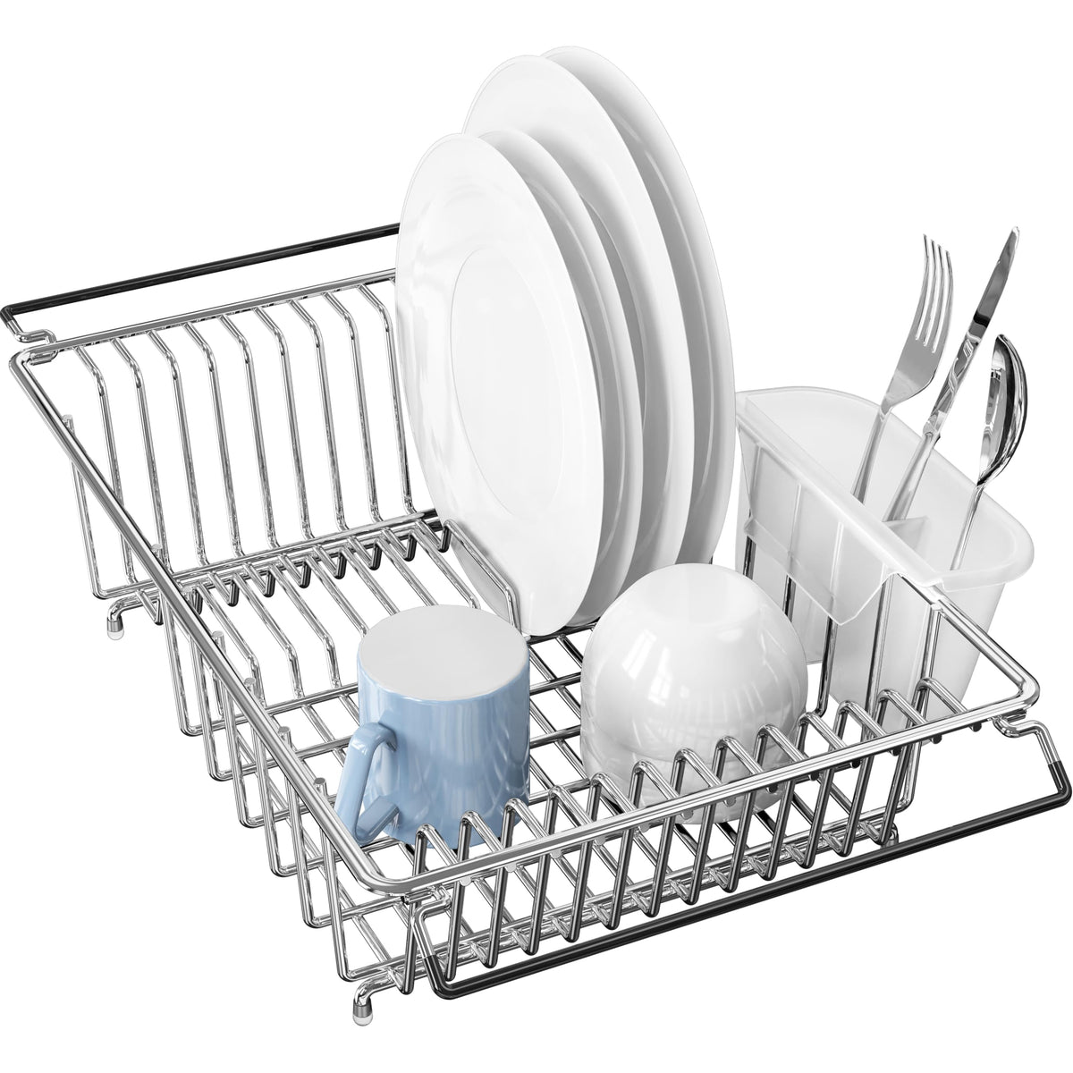 Large Stainless Over Sink Counter Top Dish Drainer Rack