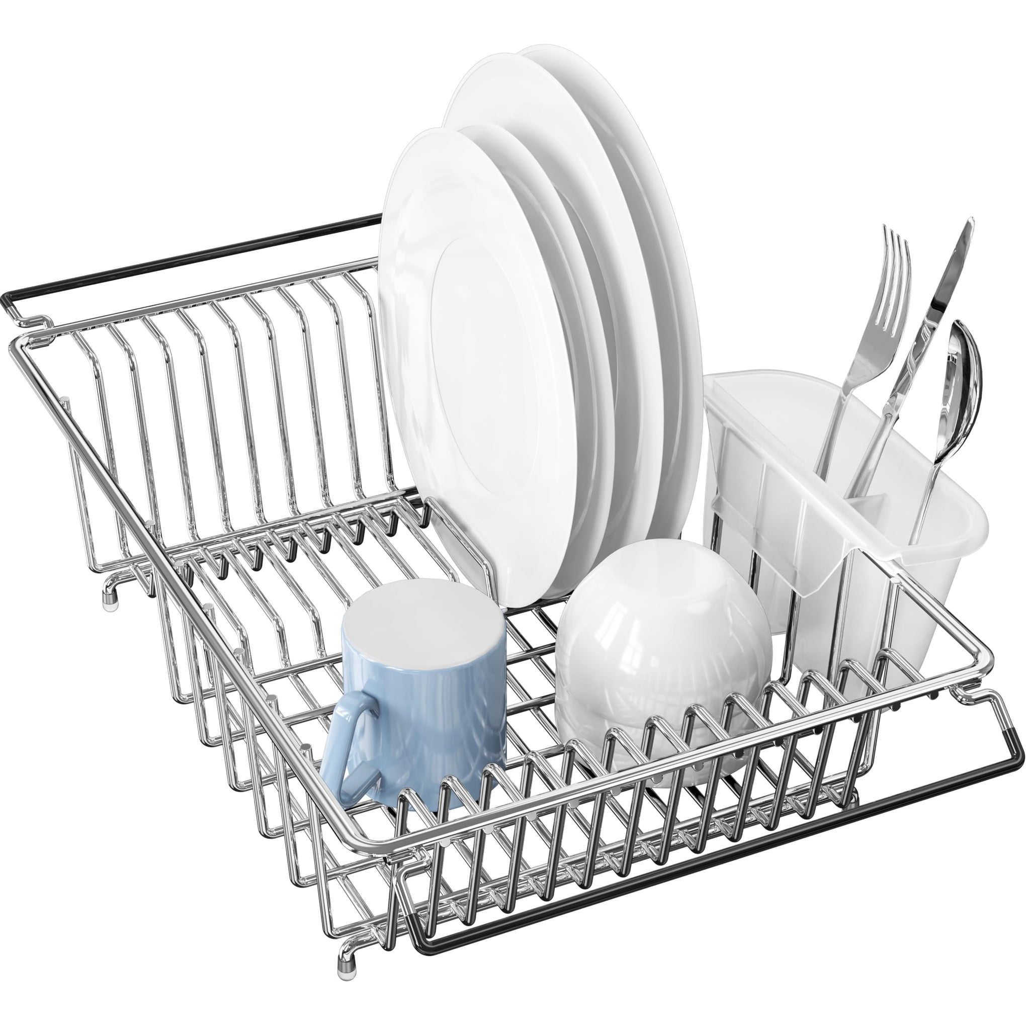 Large Stainless Over Sink Counter Top Dish Drainer Rack