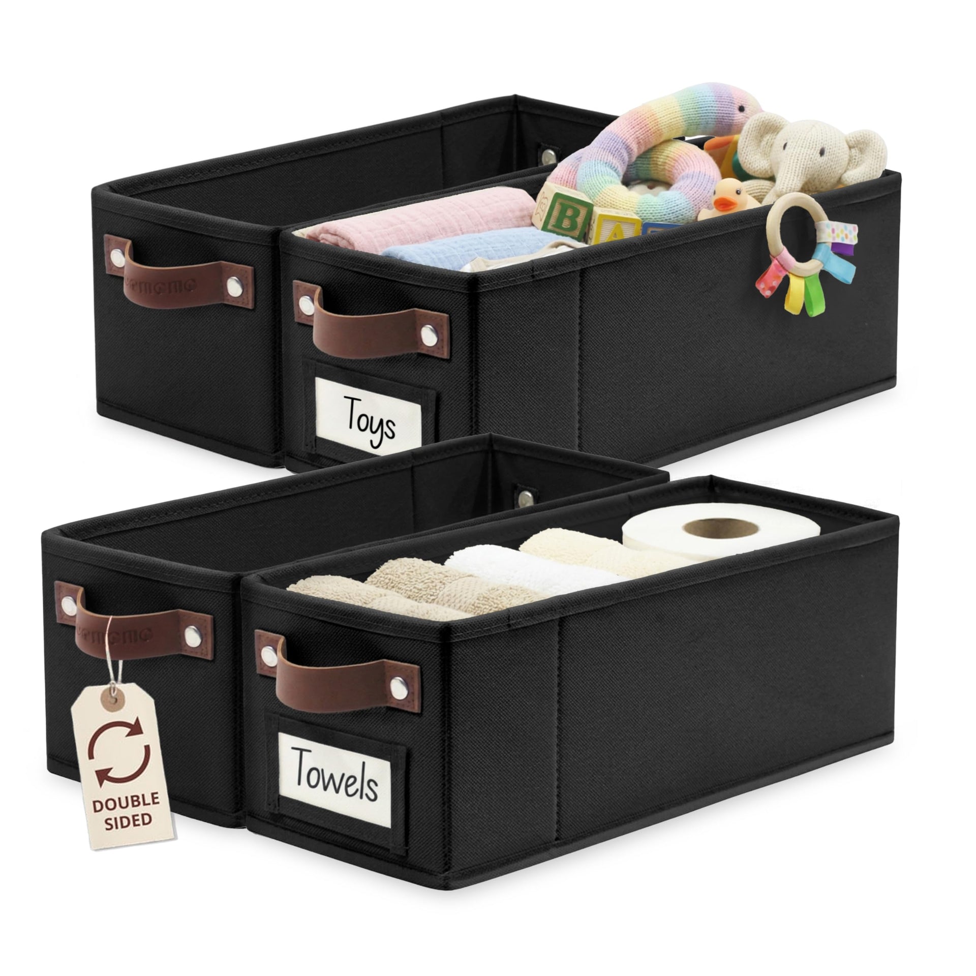 Narrow Storage Bins (4 Count)