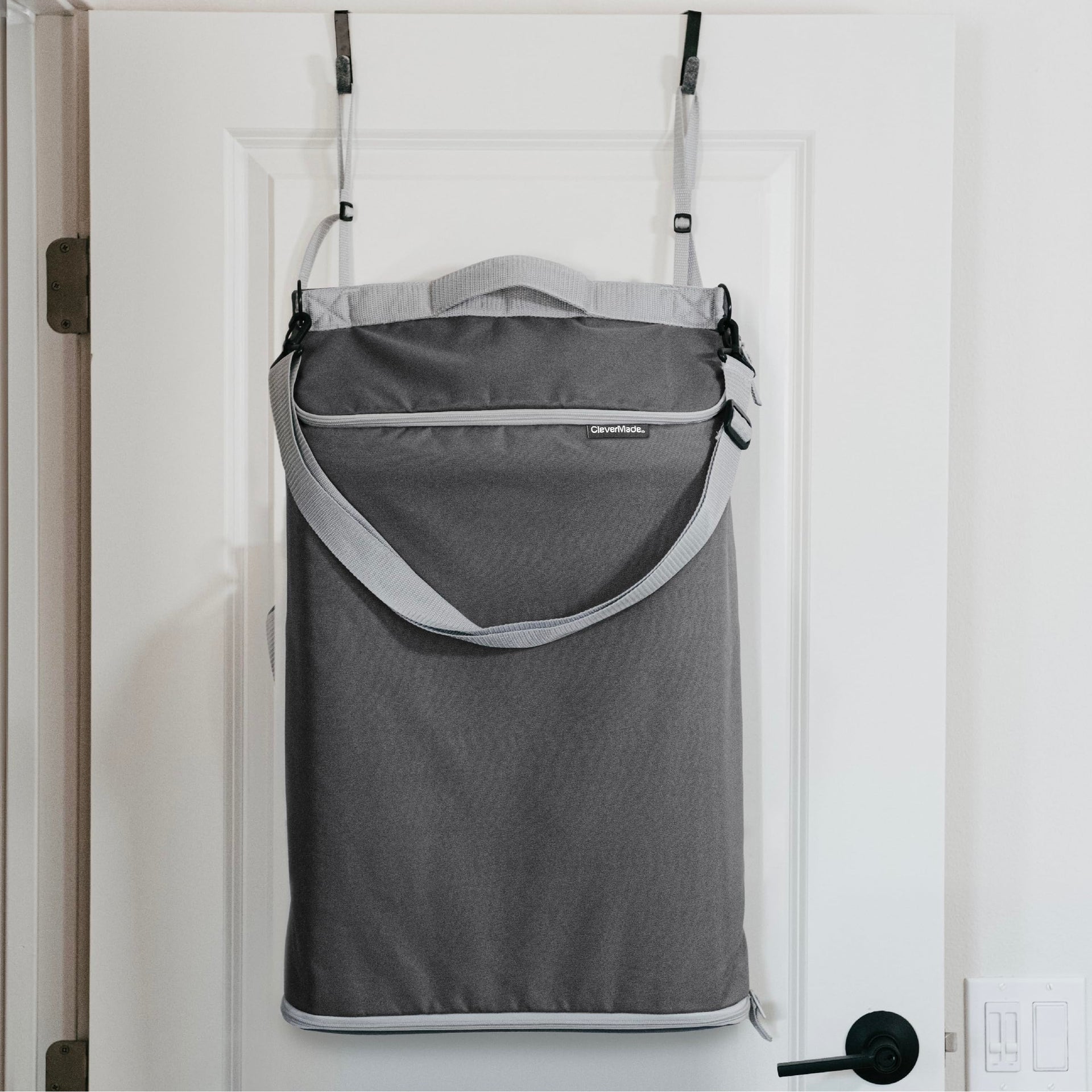 Hanging Laundry Hamper Bag with Over the Door Hooks