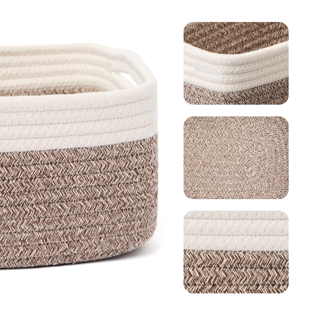 Small Storage Baskets for Organizing (4 Count)