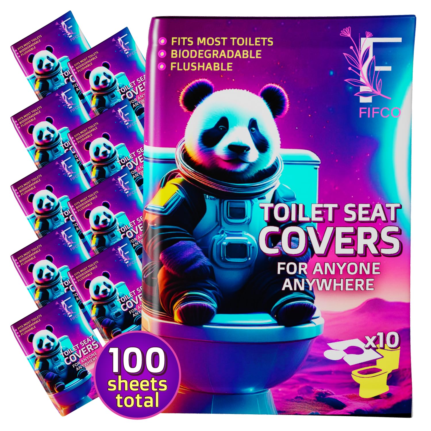 100 Pcs Disposable Toilet Seat Cover