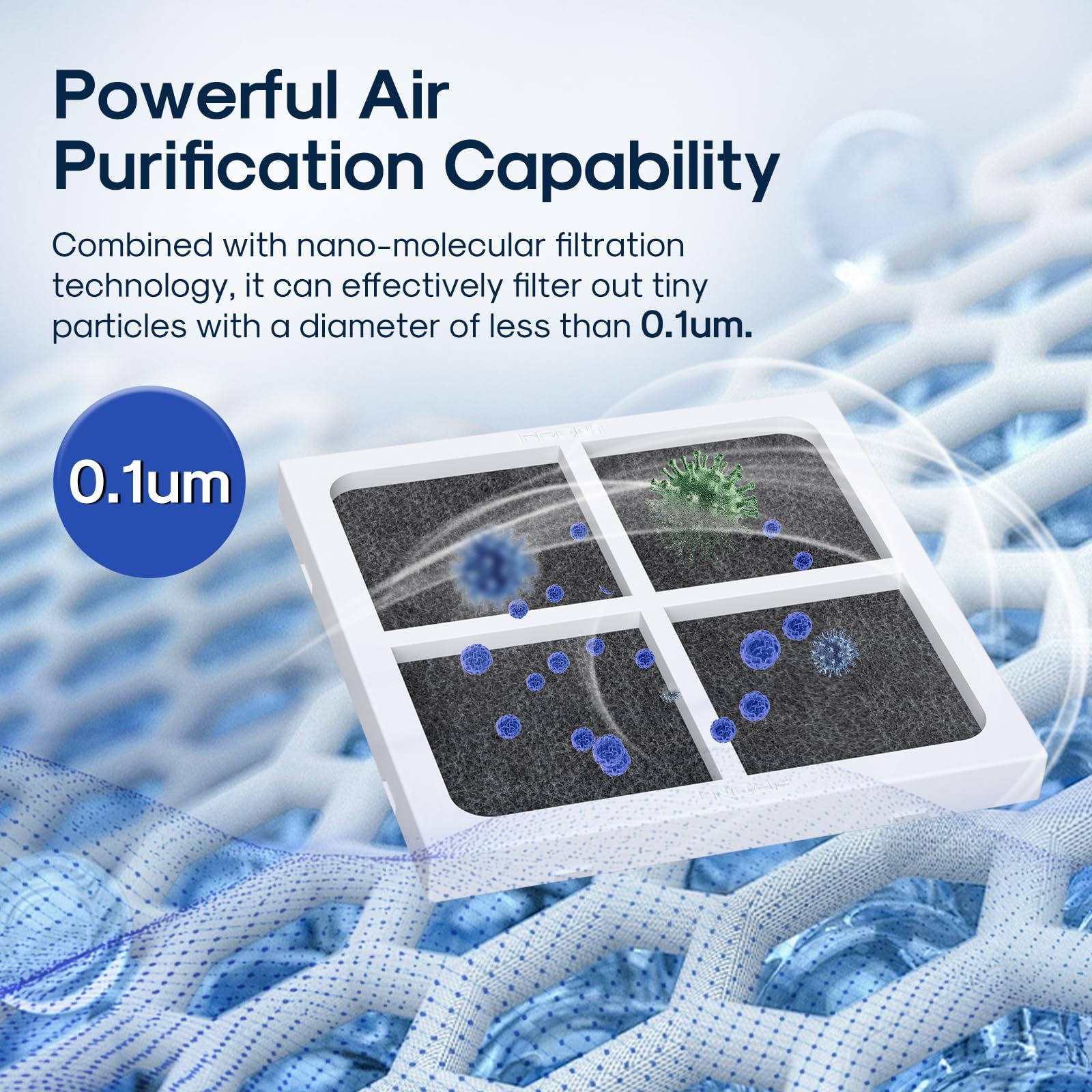 AF004 Replacement for LG LT120F Refrigerator Air Filter (2 Count)
