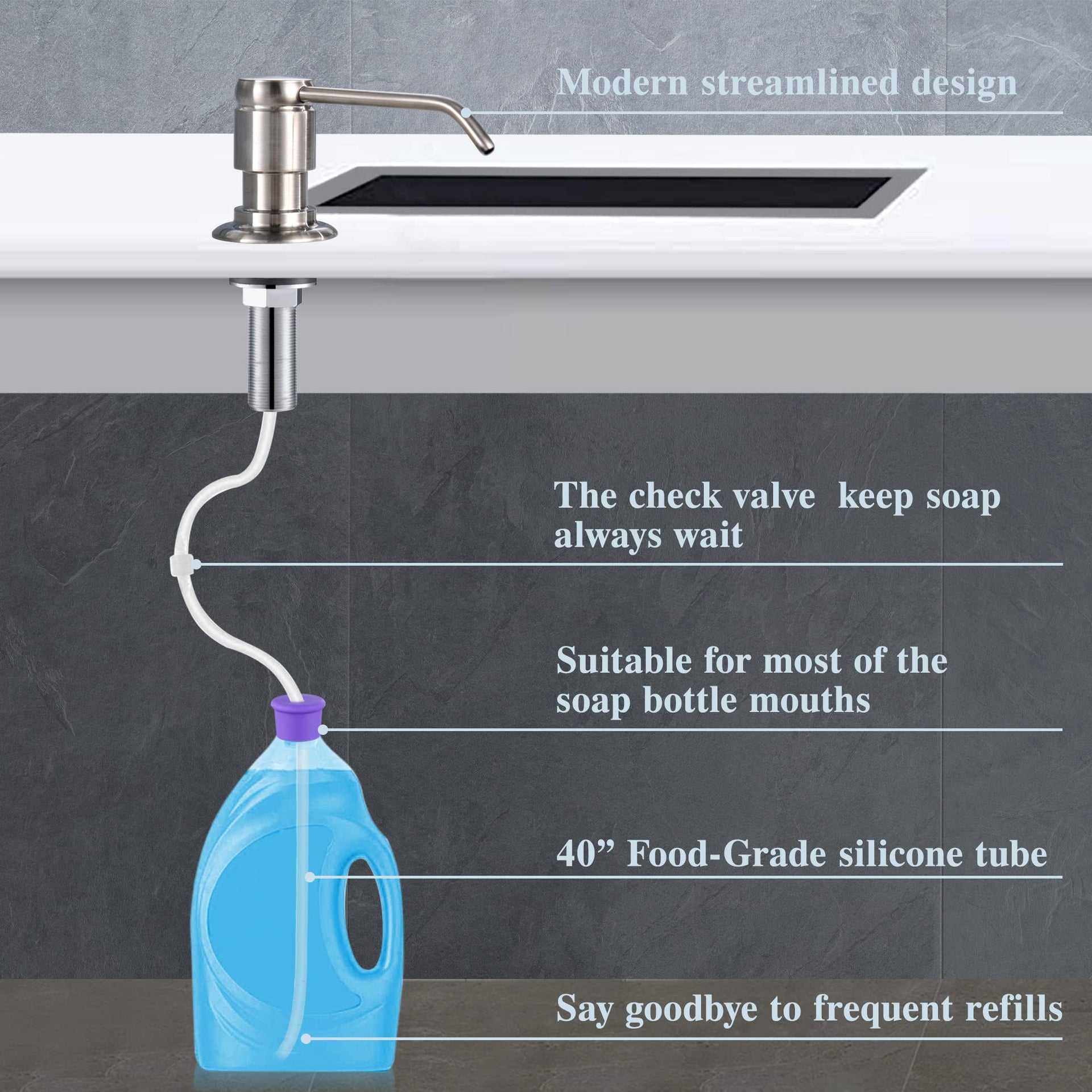 Soap Dispenser for Kitchen Sink