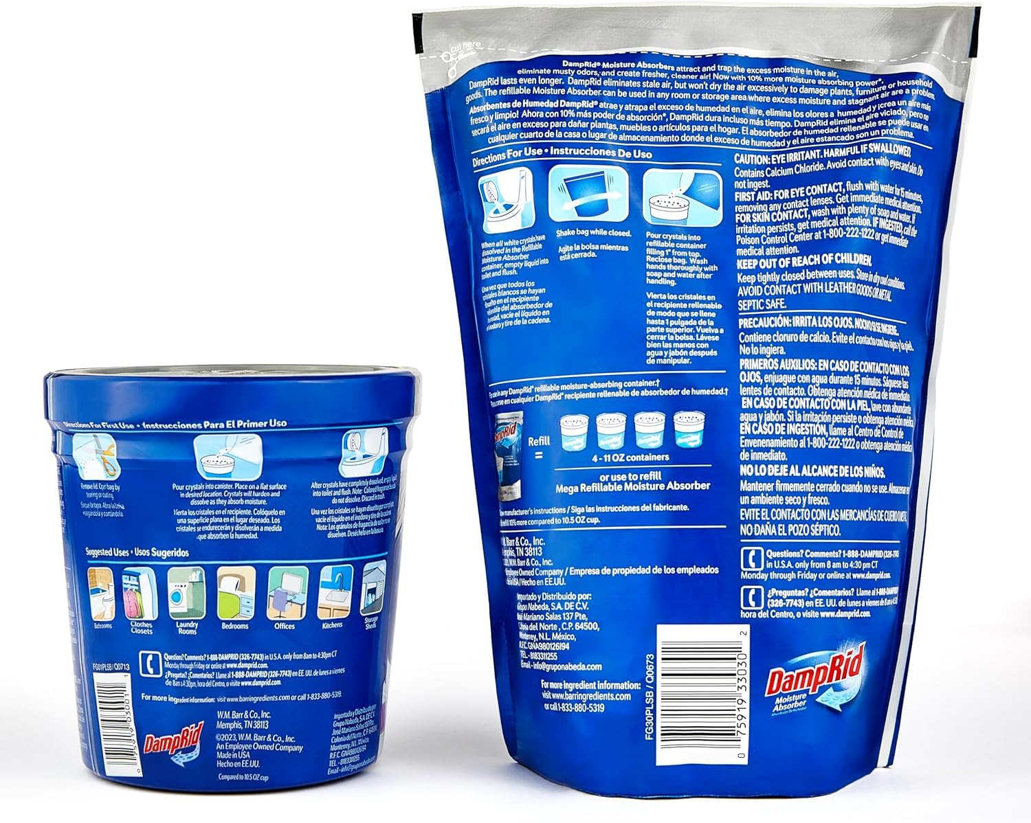 Damp Rid Moisture Absorber Refillable System (55 Ounce)