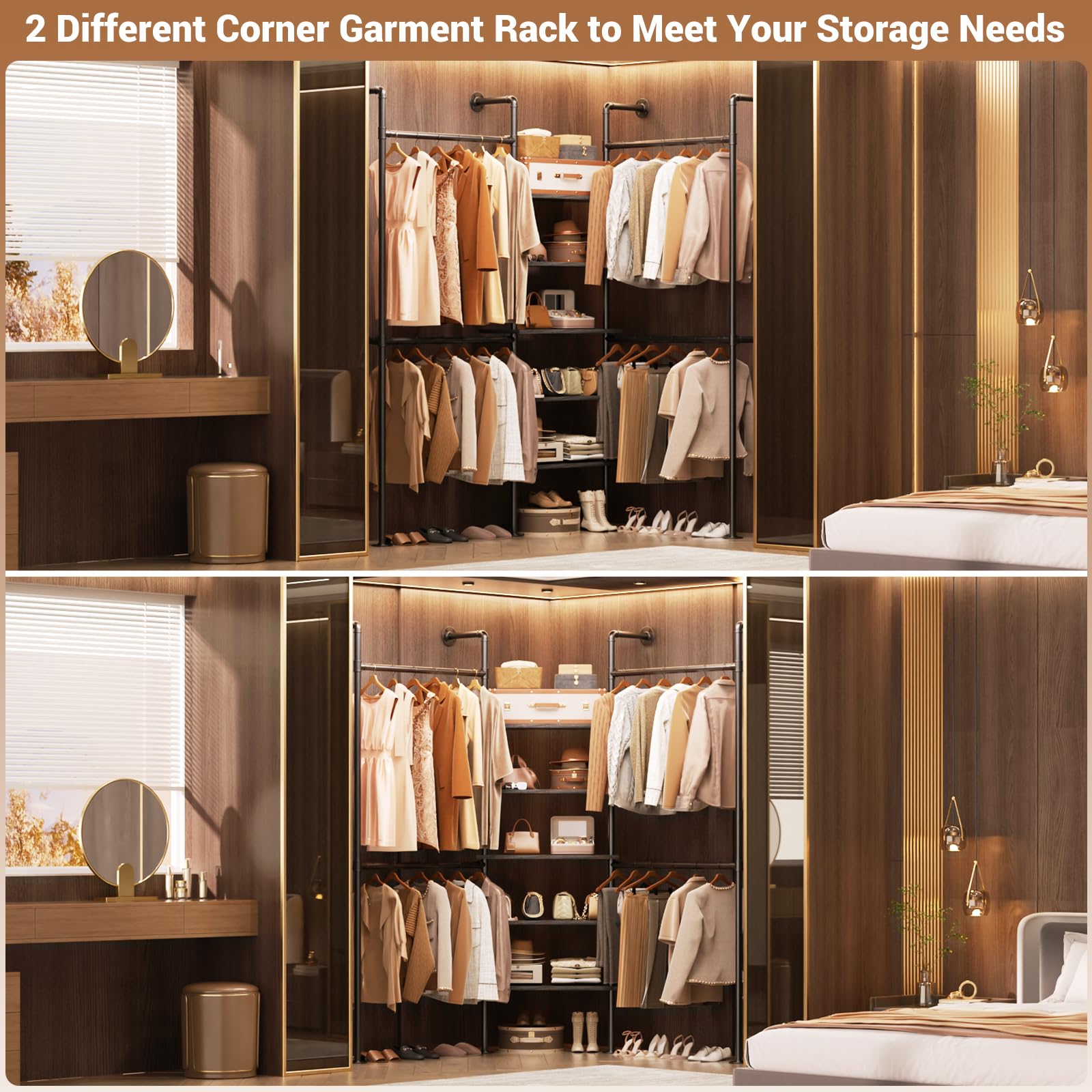 Industrial Pipe Clothing Rack