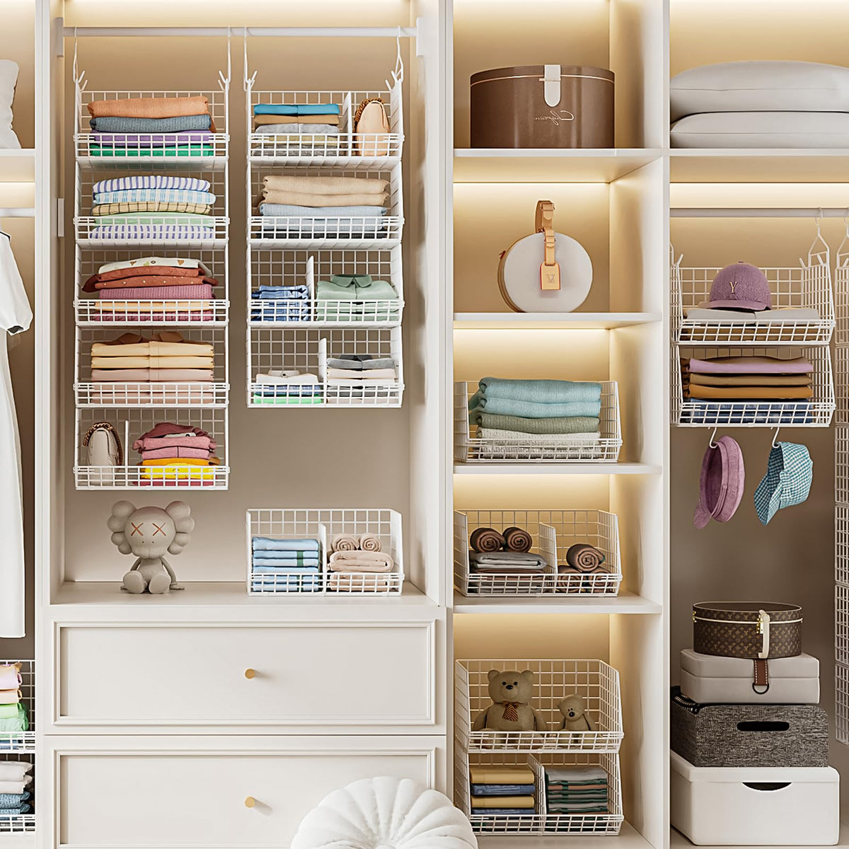 6 Tier Extra Large Hanging Closet Organizer (6 Count)