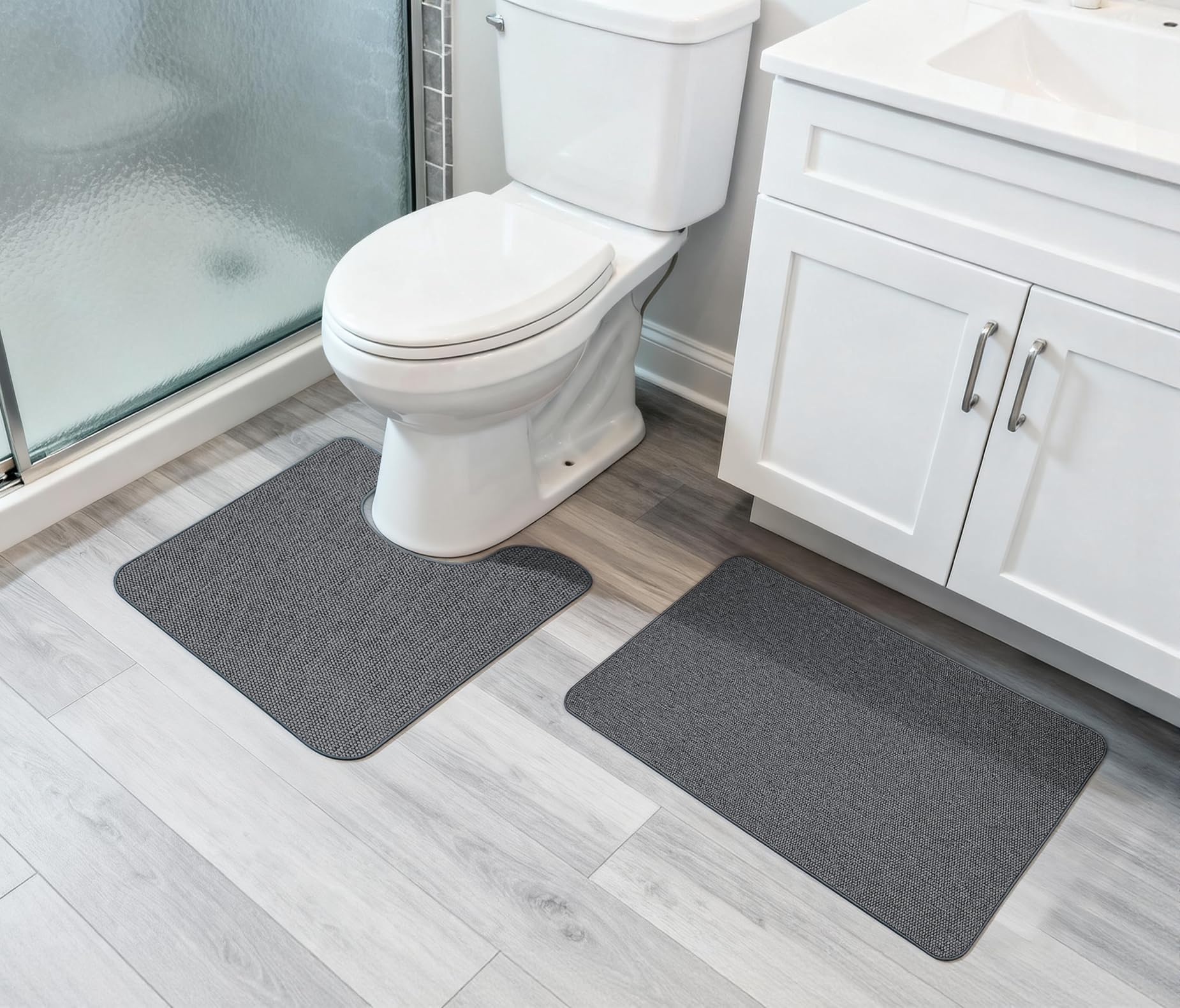 Bath Mat Set 2 Pieces (6.52 Sq Ft)