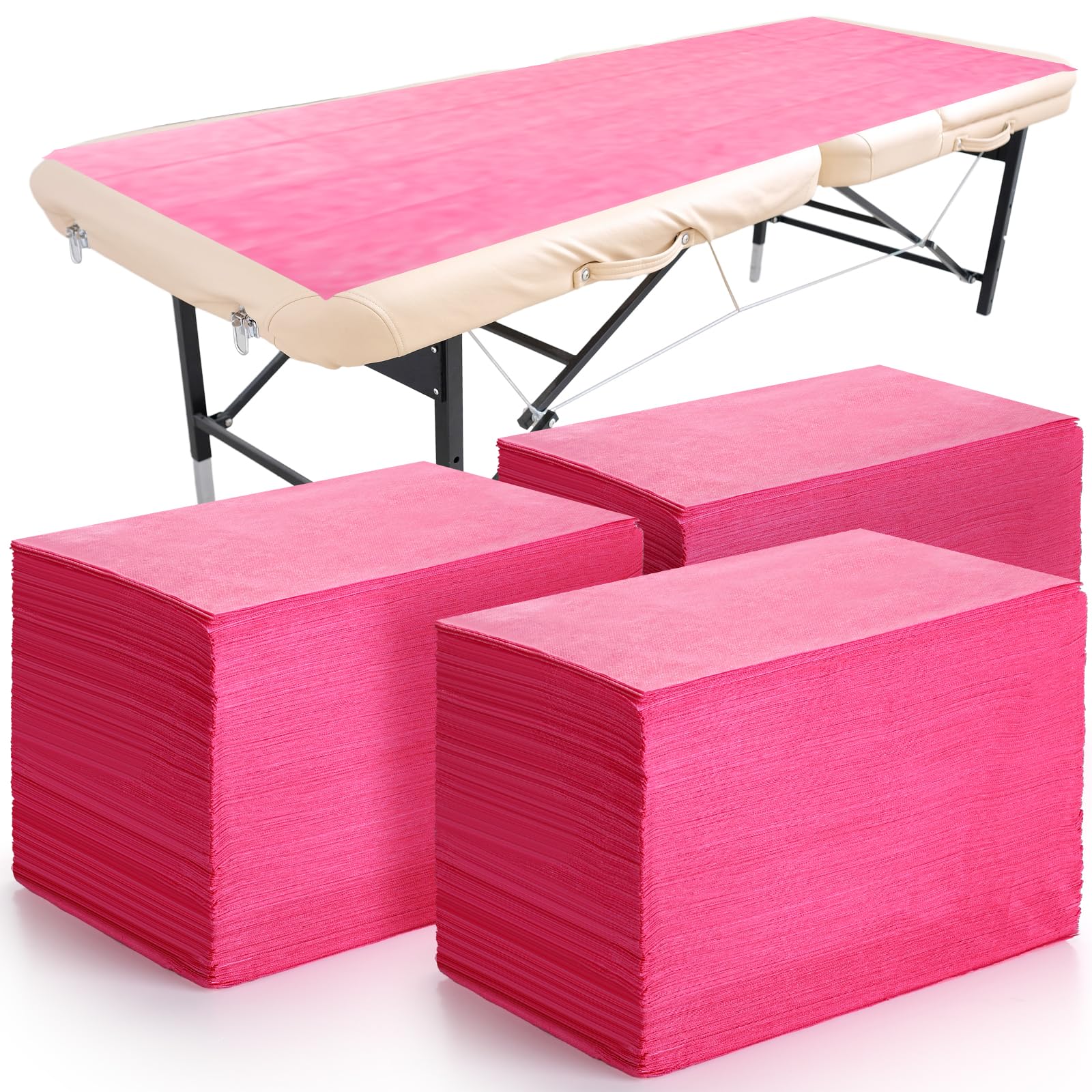 300 Pcs 31" x 71" Massage Table Sheets Waterproof Disposable Bed Sheets Soft Non Woven Fabric Tattoo Breathable Spa Bed Cover for Esthetician Beauty Salon Chair Hotel