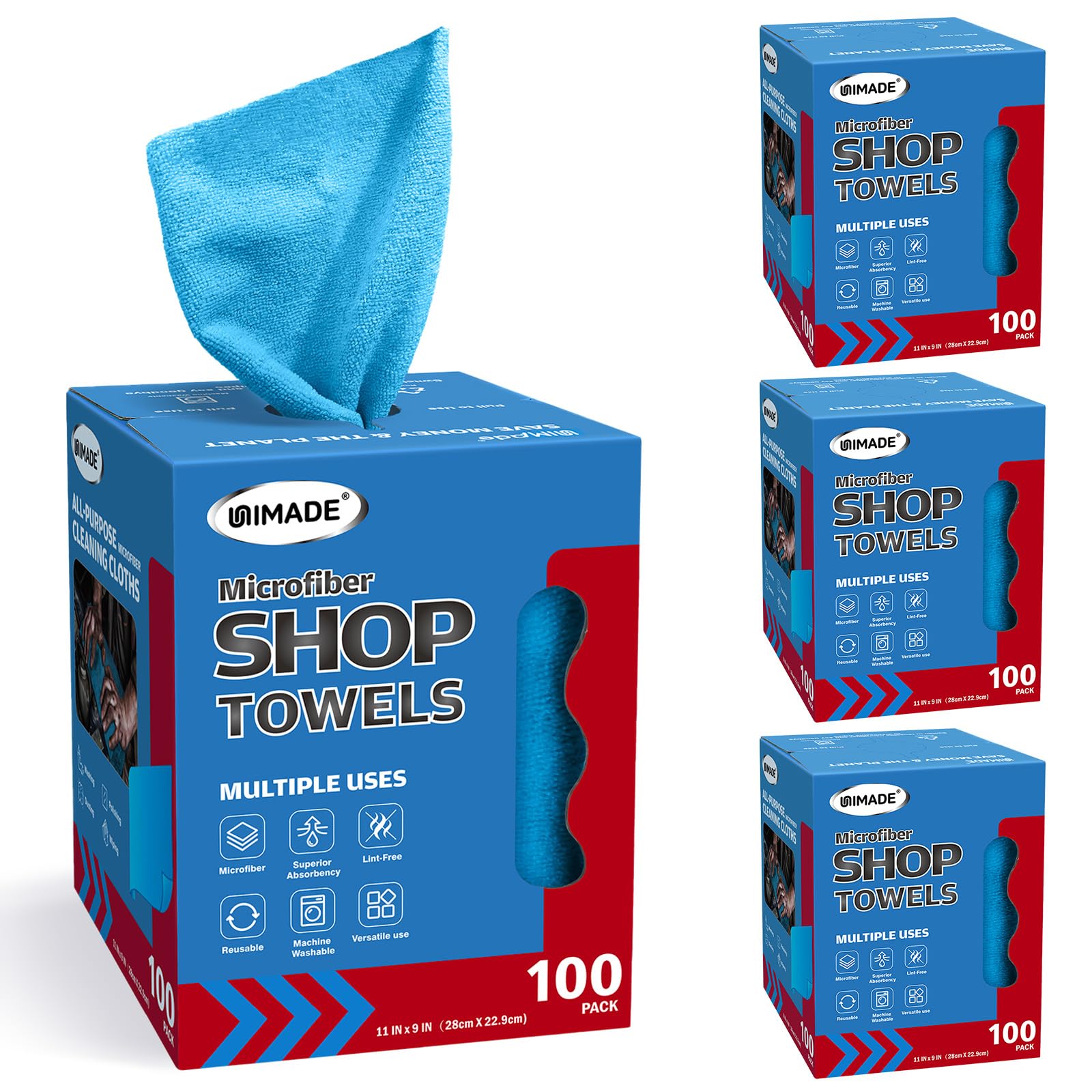 Shop Rags 4 Boxes (400 Count)
