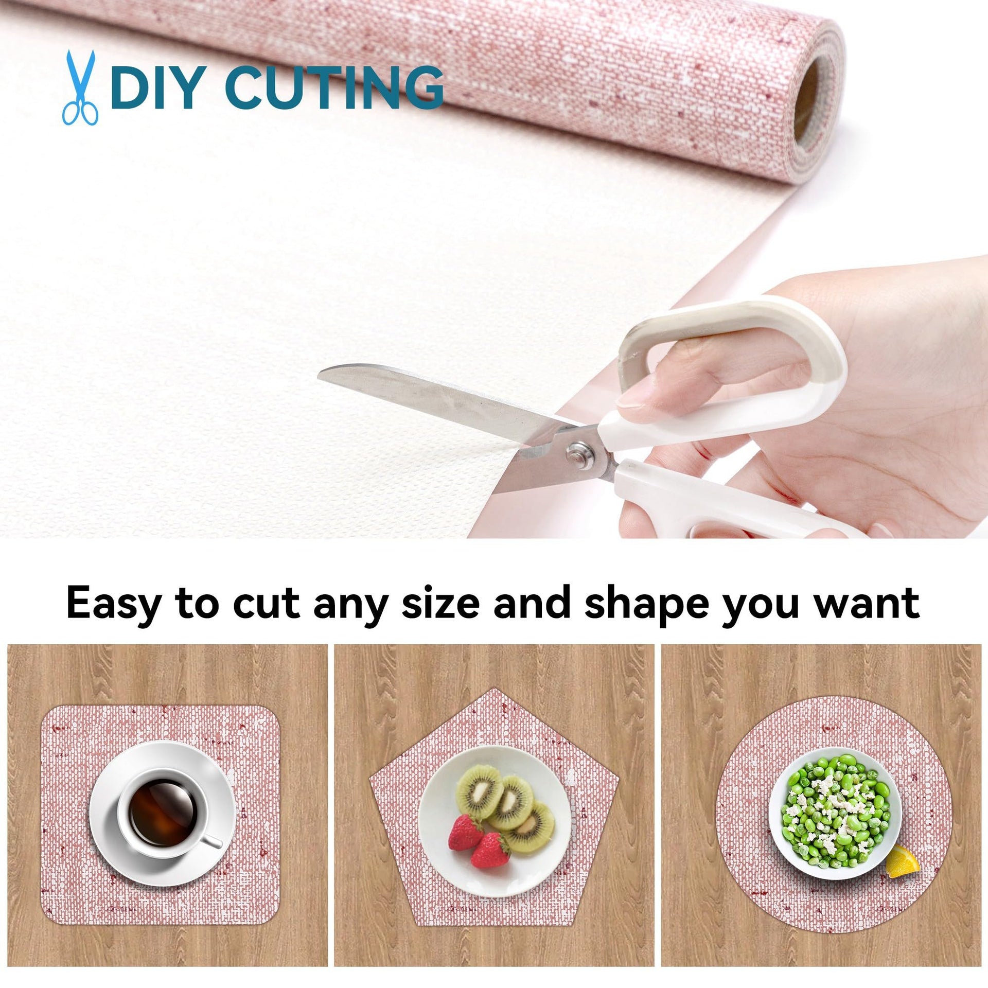 10Rolls 20" W x 72" L Grip Shelf Liner Cupboard Liner Shelving Paper for Cabinets and Drawers Pantry Shelf Liners for Kitchen Cabinets Non