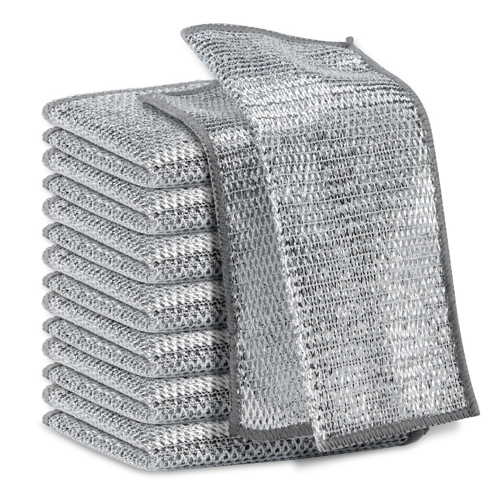 5Pcs Non Scratch Wire Dishcloth (5 Count)