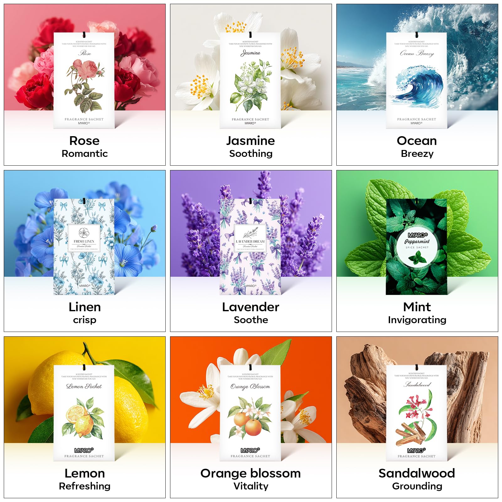 20 Pack Lavender Scented Sachets (20 Count)