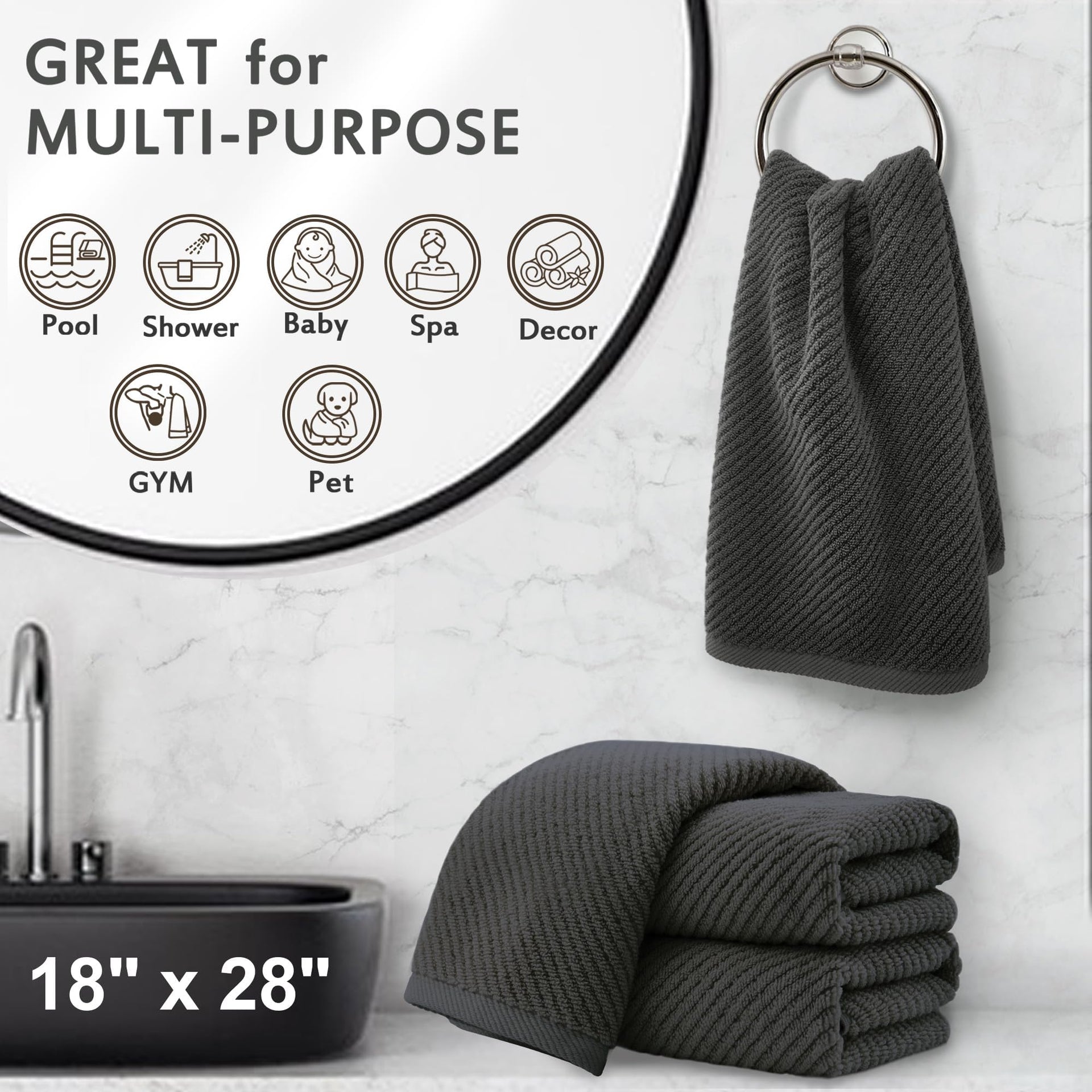 Hand Towels 4PC (4 Count)