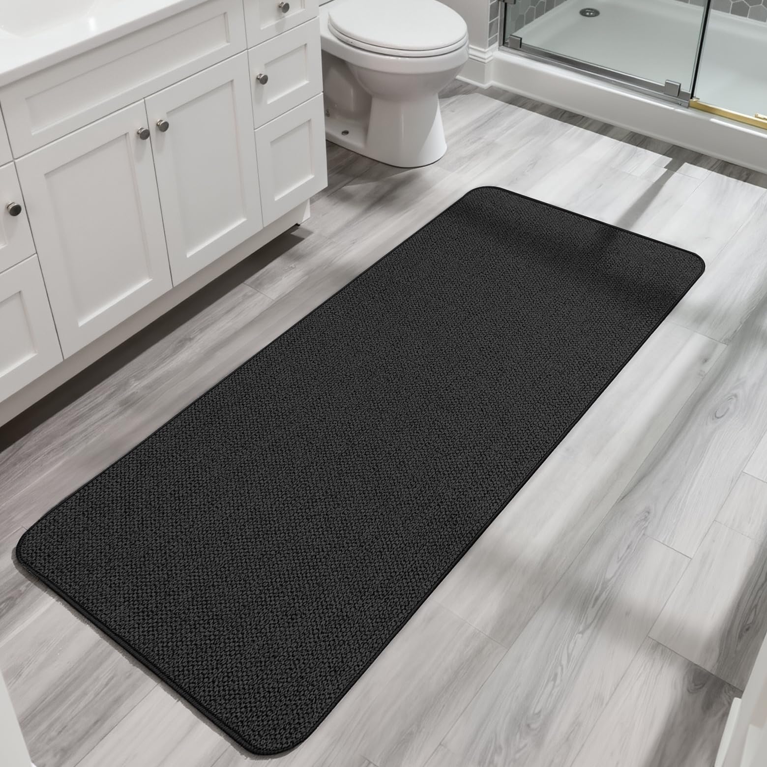 Bath Mat Ultra Thin Bathroom Runner Rugs (6.85 Sq Ft)