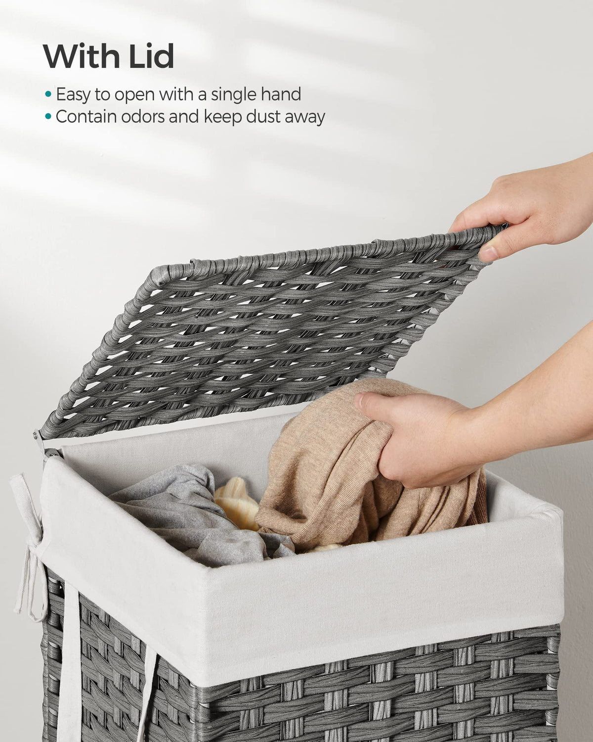 Laundry Hamper with Lid