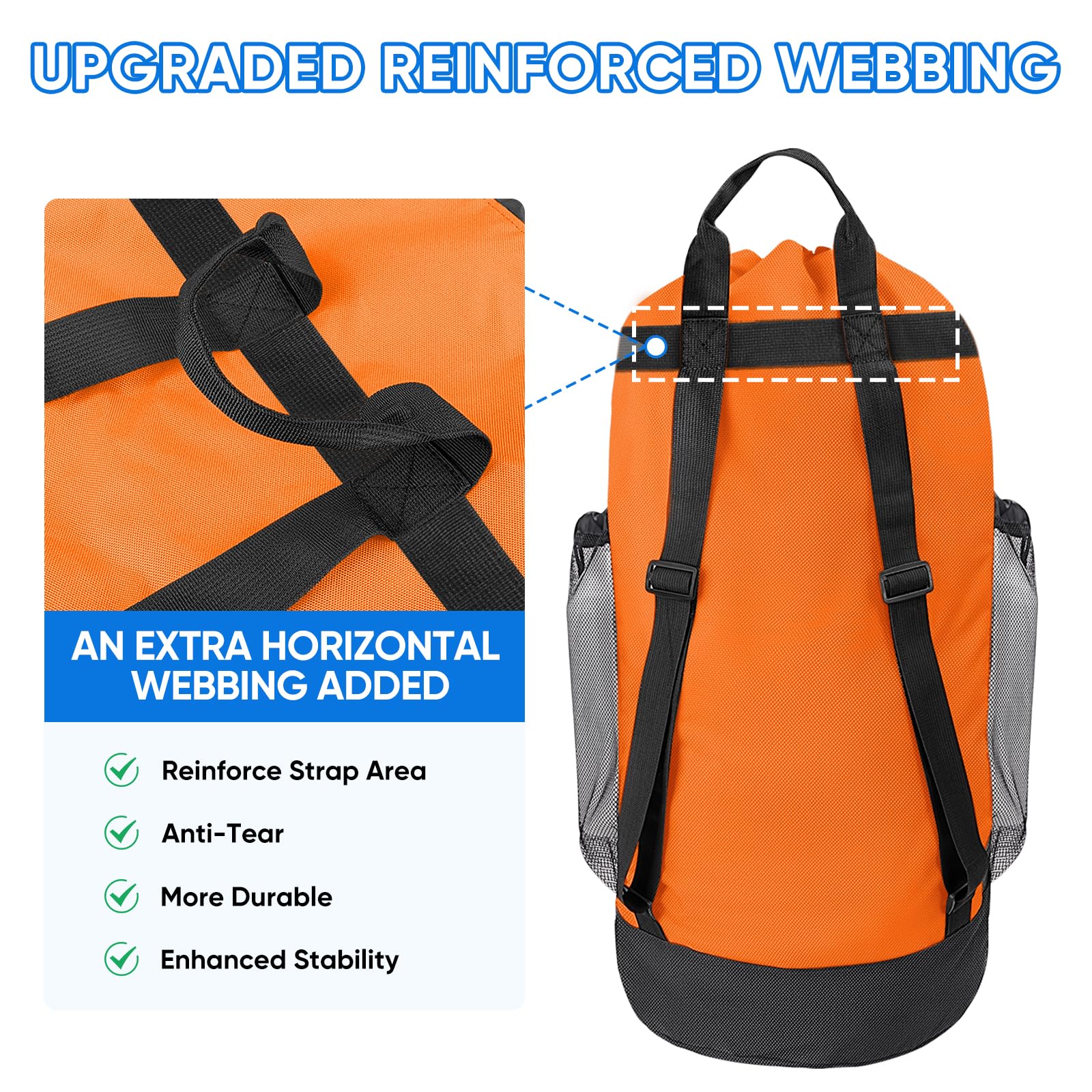 150L Laundry Bag Backpack