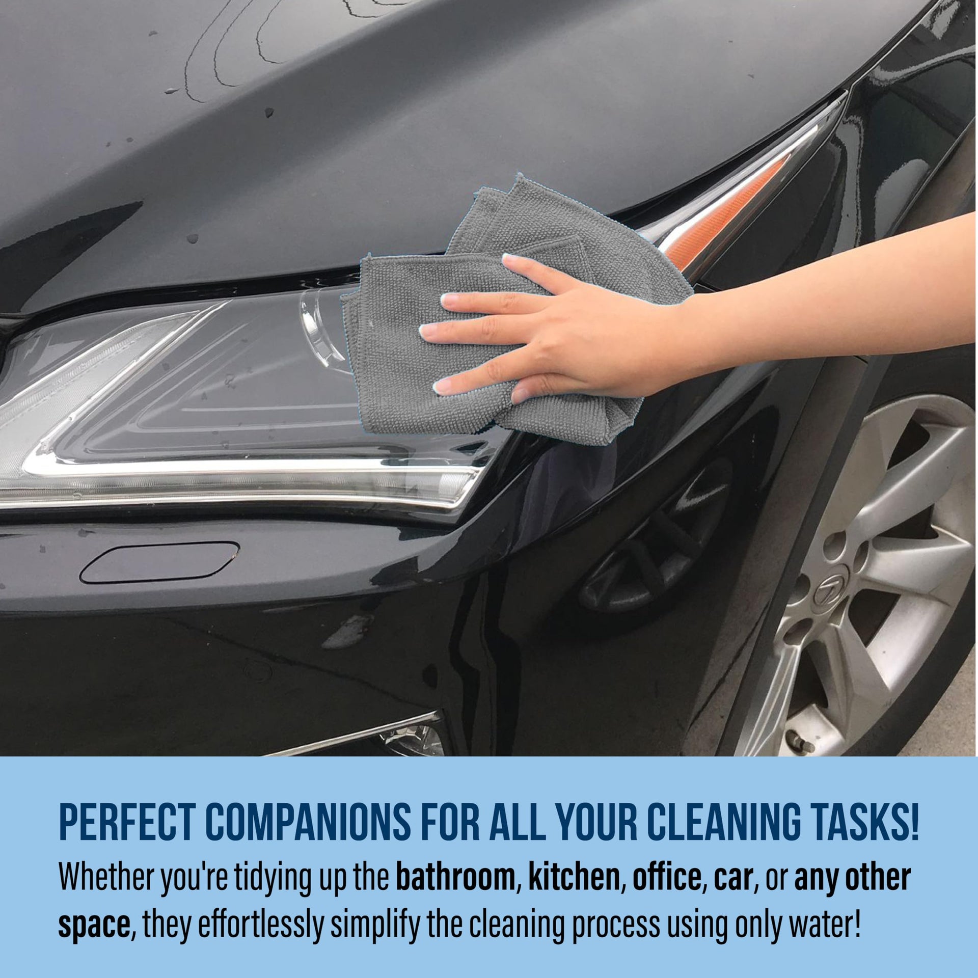 Microfiber Cleaning Cloth 11.5" x 11.5" 150 Pack (150 Count)