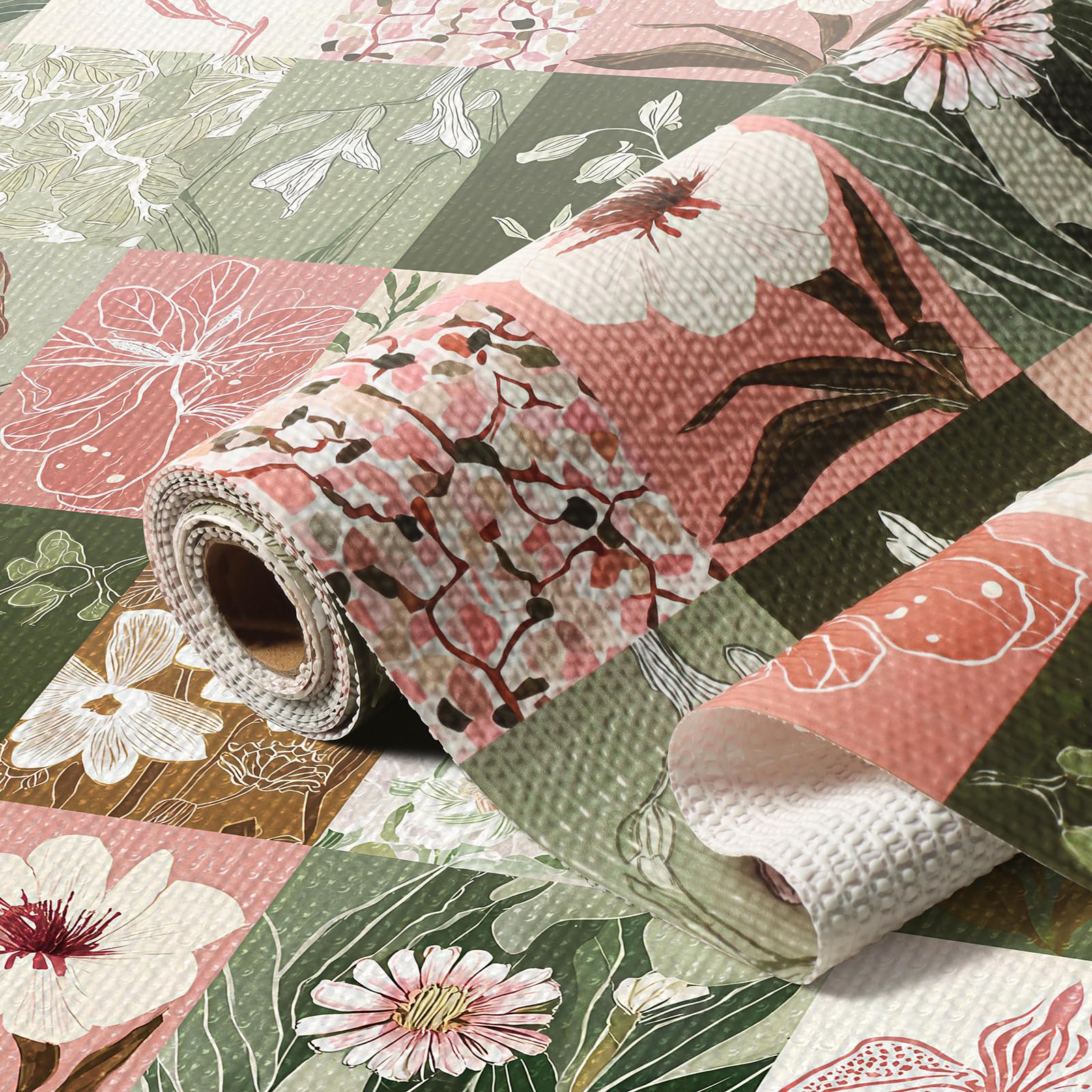 Shelf Liners for Cabinet Dresser Floral Drawer Liner 12In x 10FT