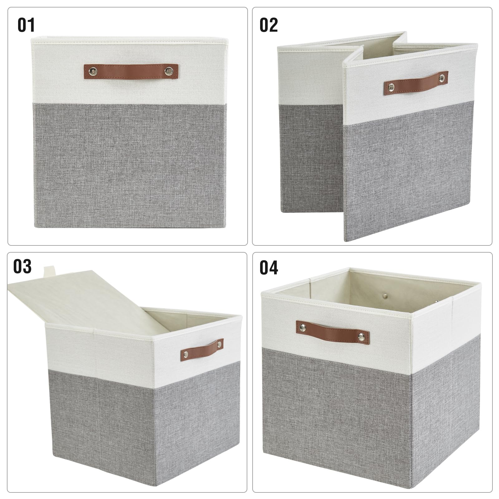 13x15x13 Storage Cube Bins (4 Count)
