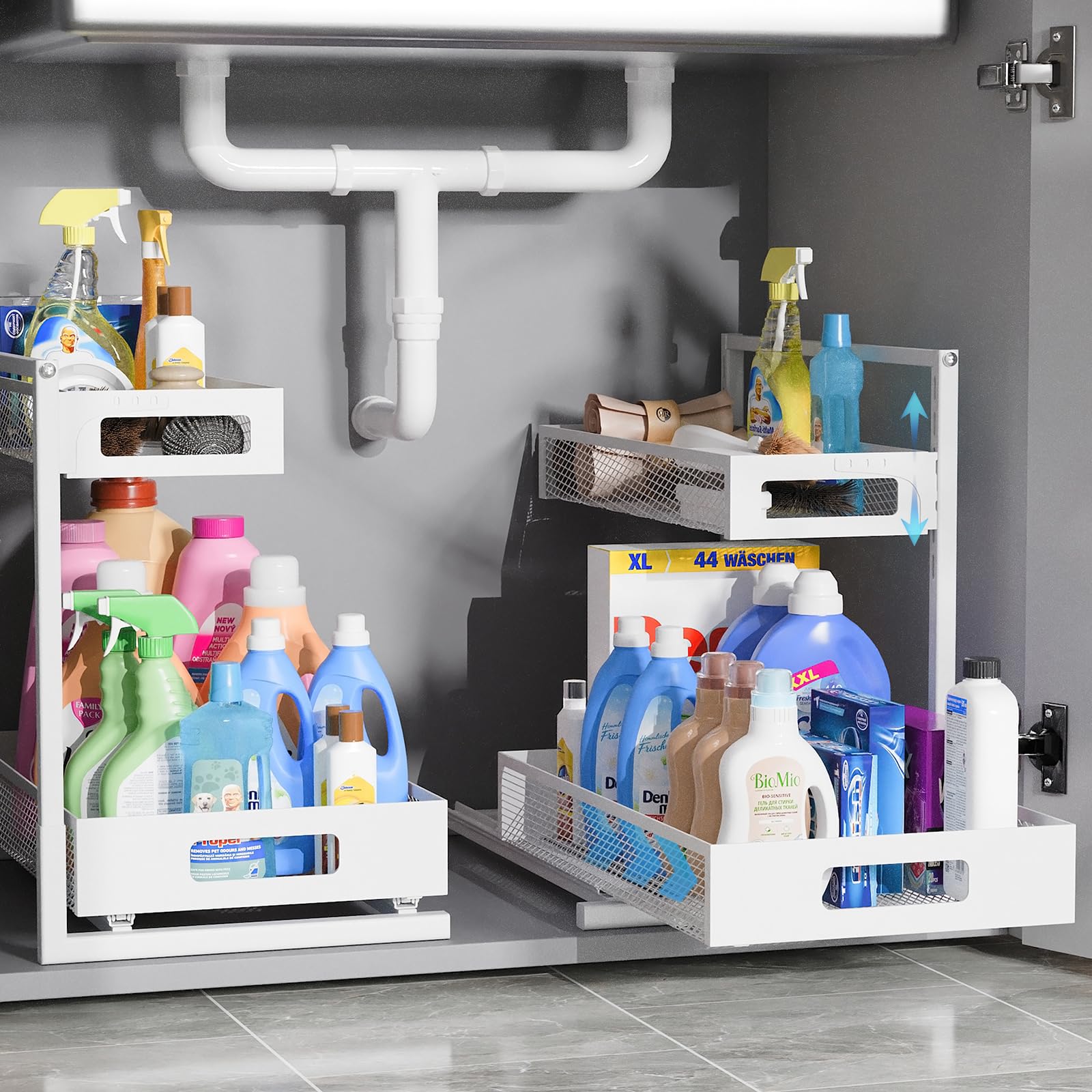 Full Metal Under Sink Organizer (2 Count)