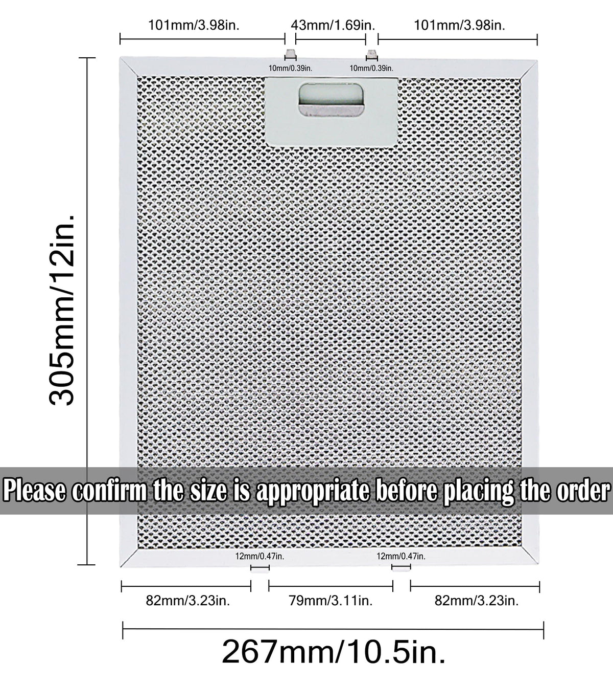 W10169961A Range Hood Vent Filters (3 Count)