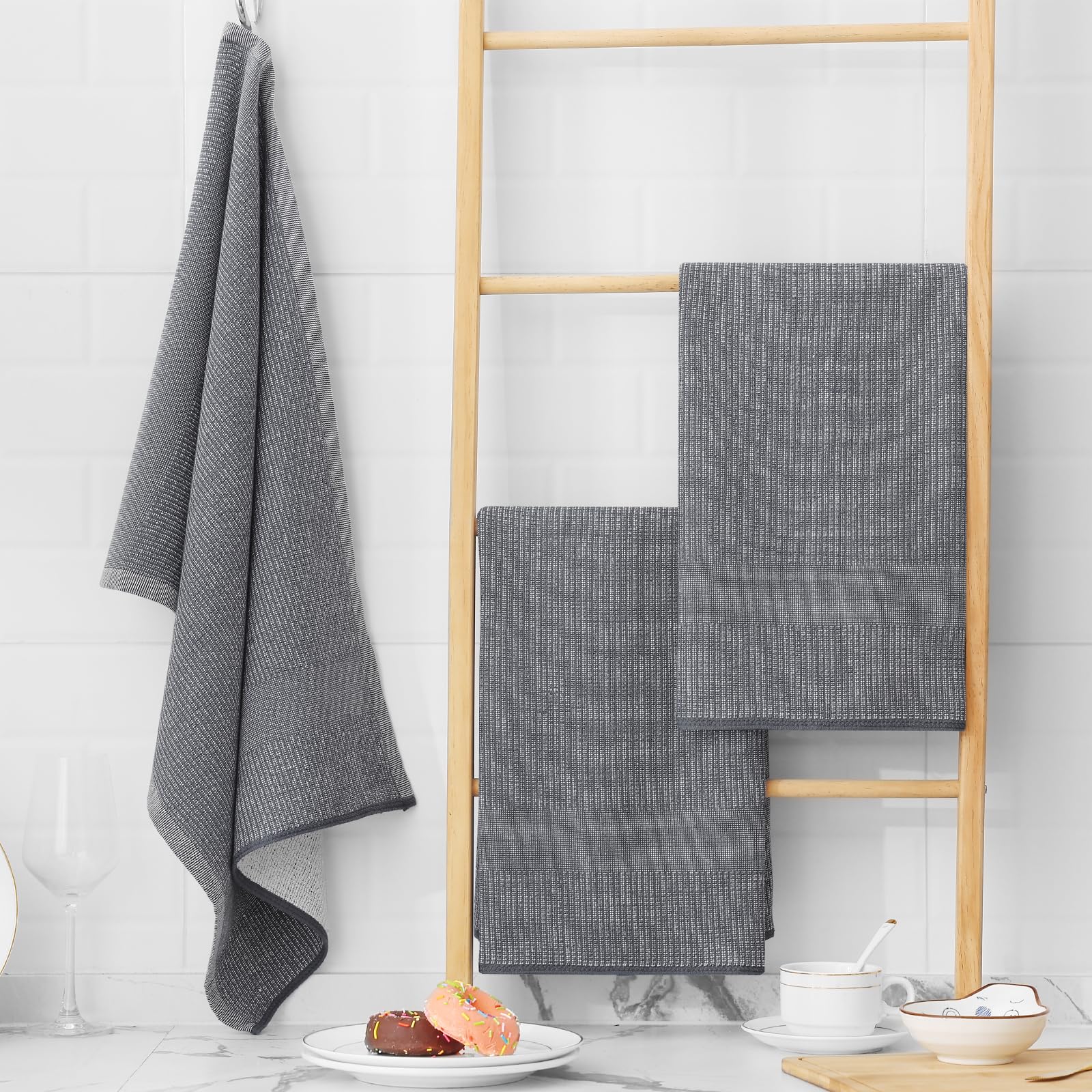 380 GSM Cotton Premium Kitchen Towels 12 Pack (12 Count)