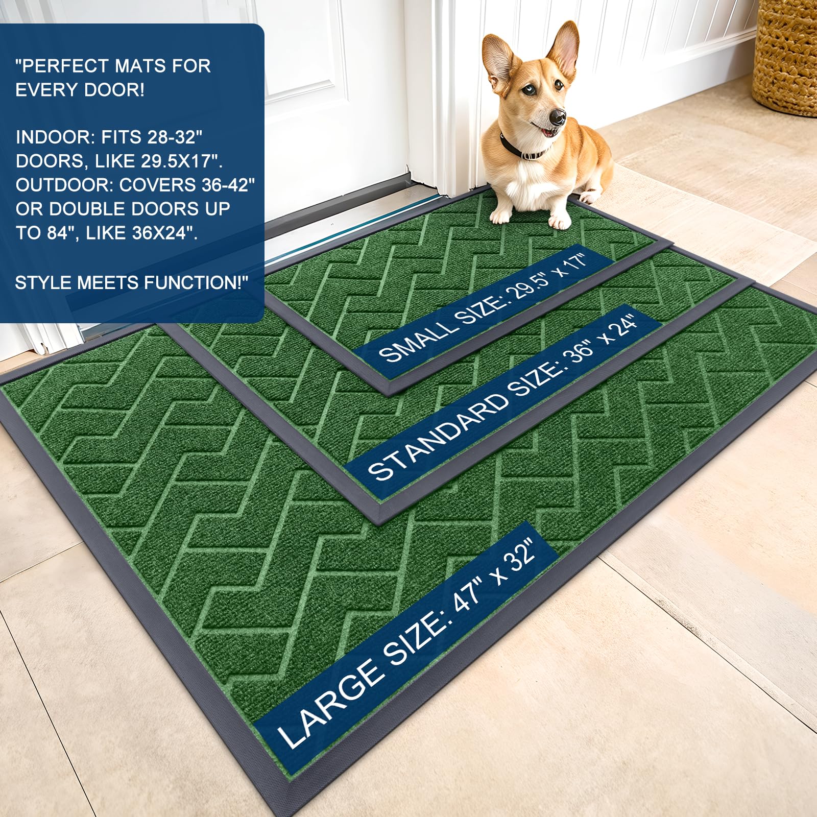 Front Door Mat Outside 29.5x17