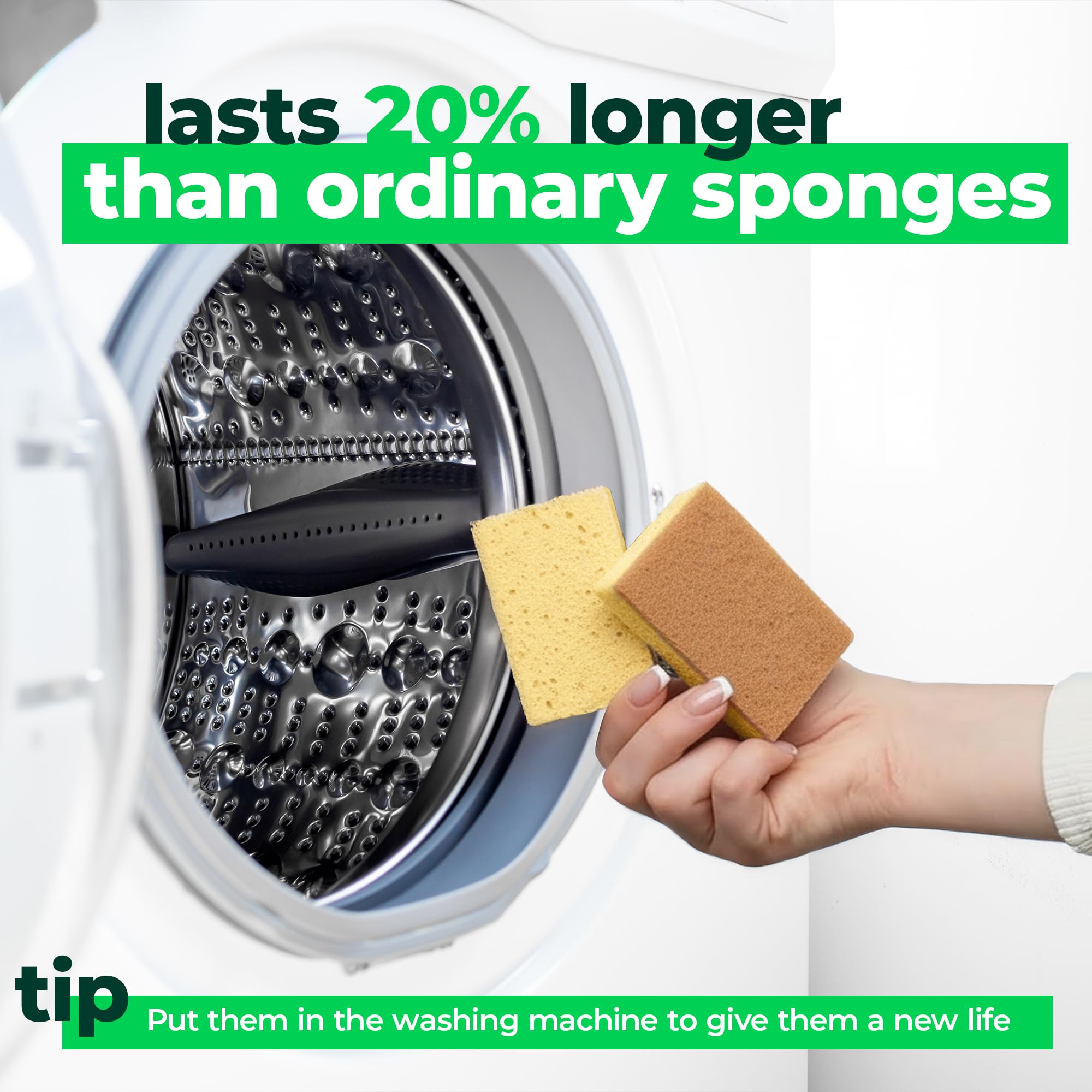 Biodegradable Kitchen Sponges (24 Count)