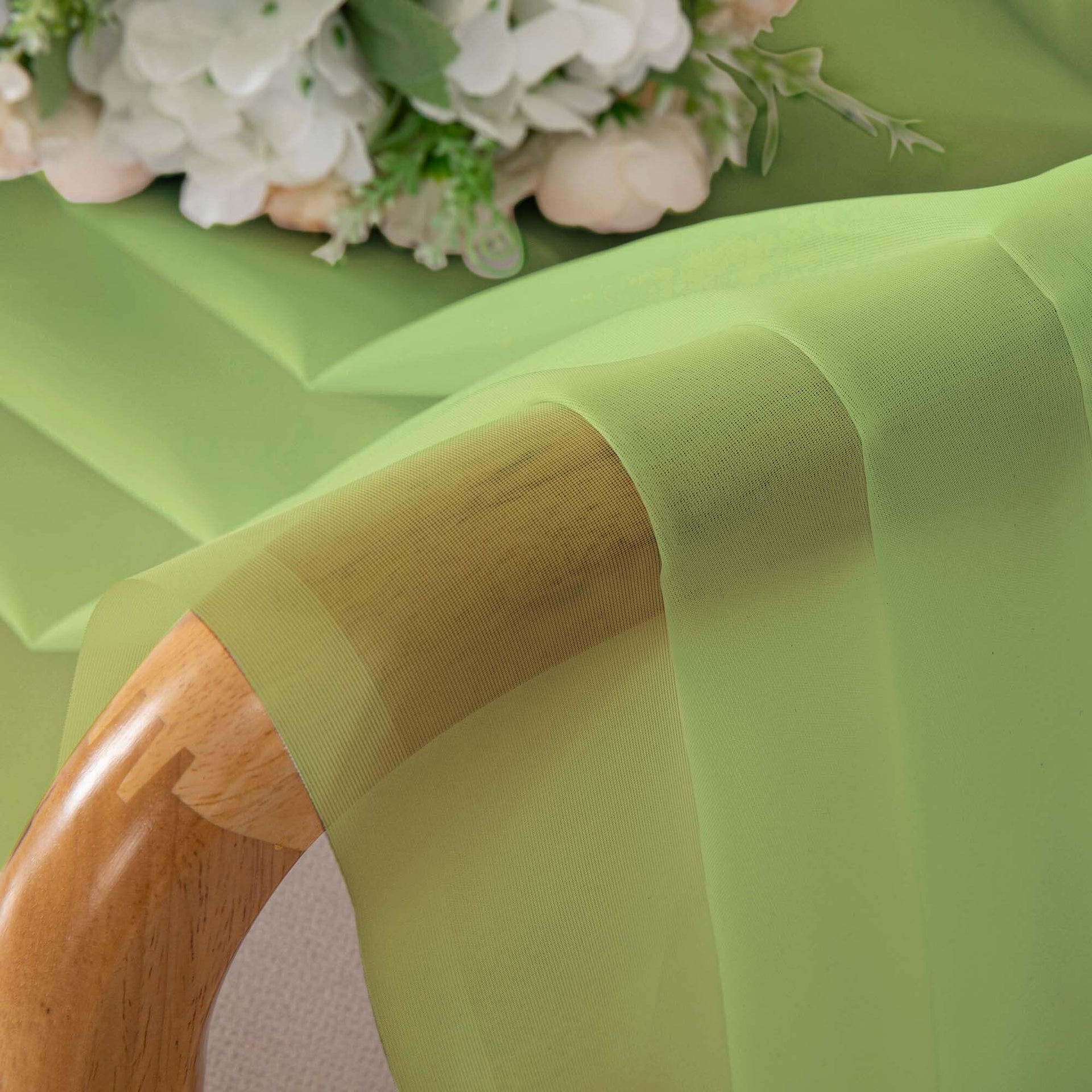 Sheer Lime Curtains 90 inches Long 2 Panels (2 Count)