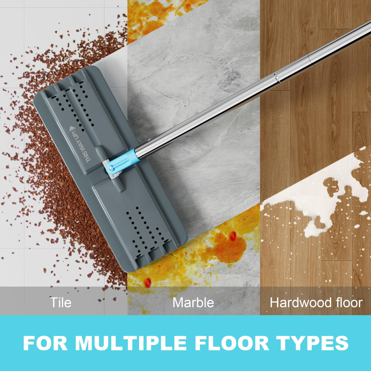 Microfiber Replacement Pads for Flat Mop System (4 Count)