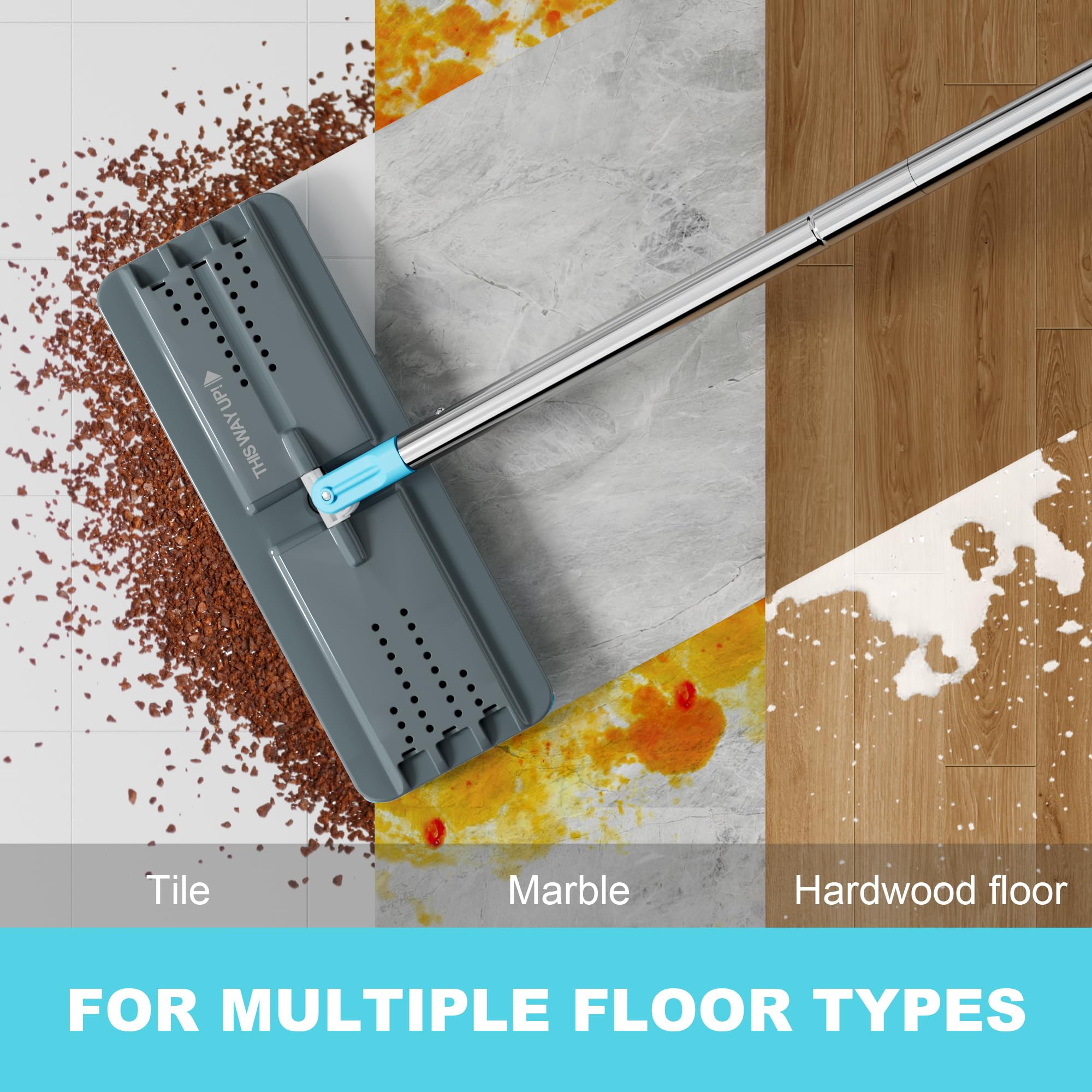 Microfiber Replacement Pads for Flat Mop System (4 Count)