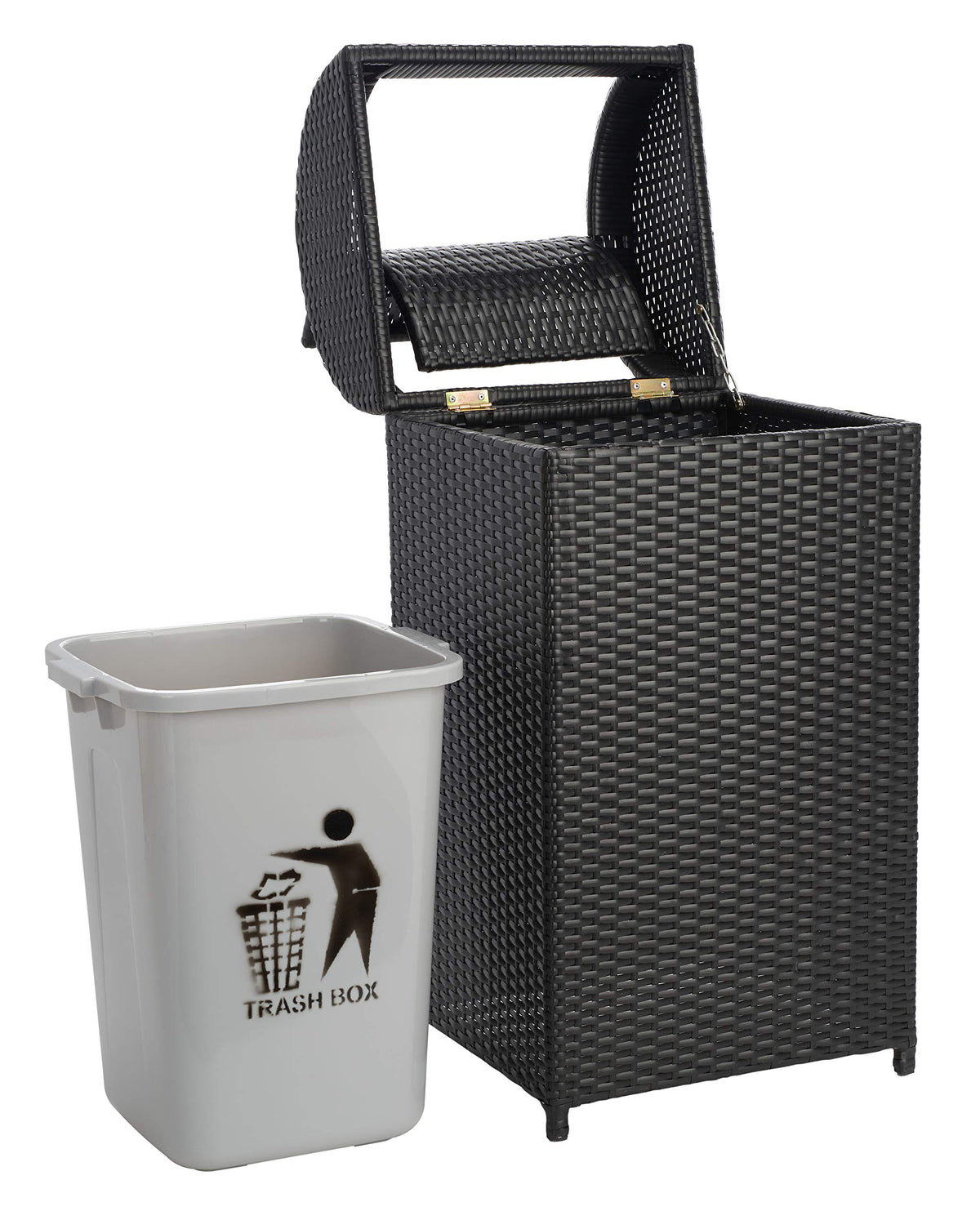 Outdoor Serapis Trash Bin