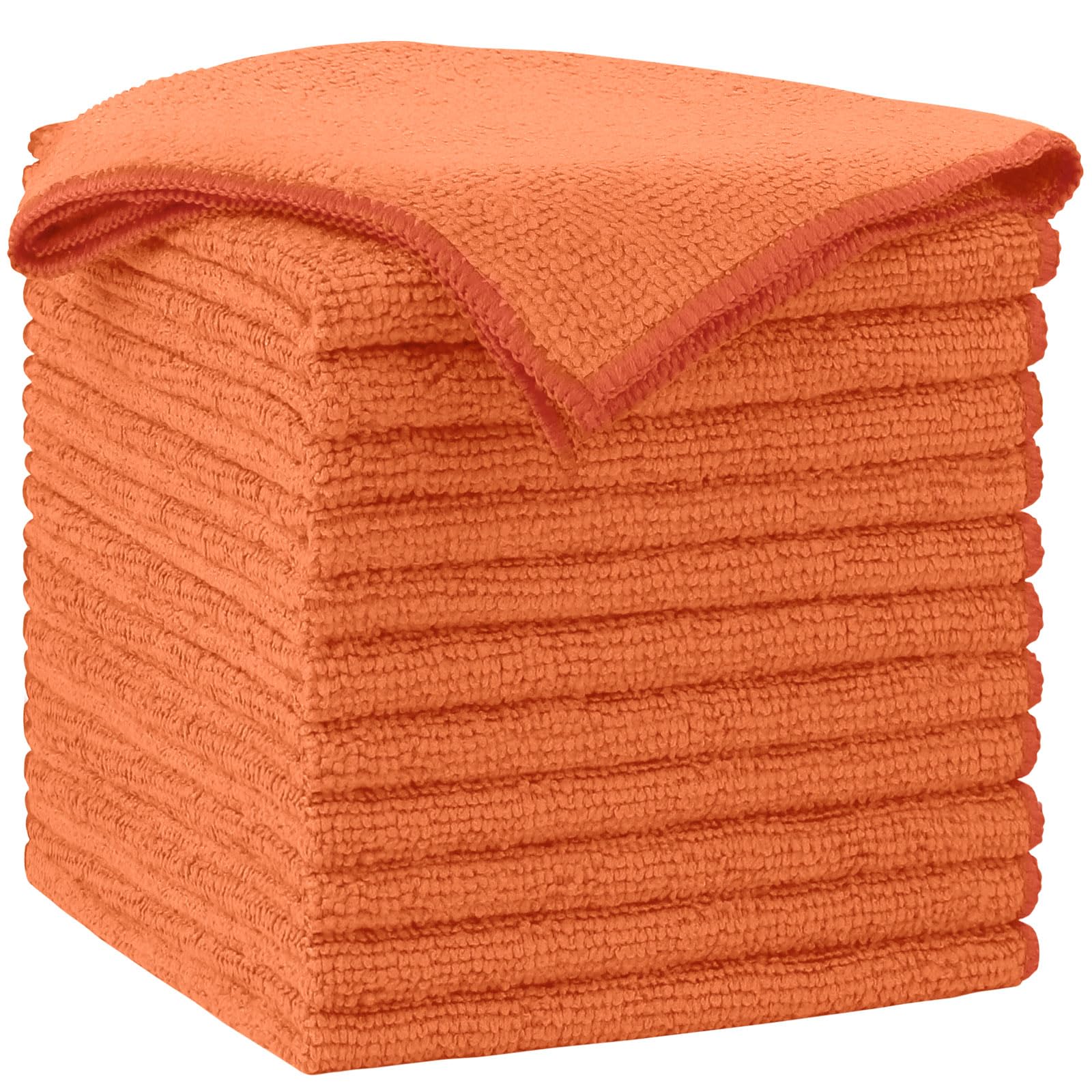 Orange Microfiber Cleaning Cloth (12 Count)