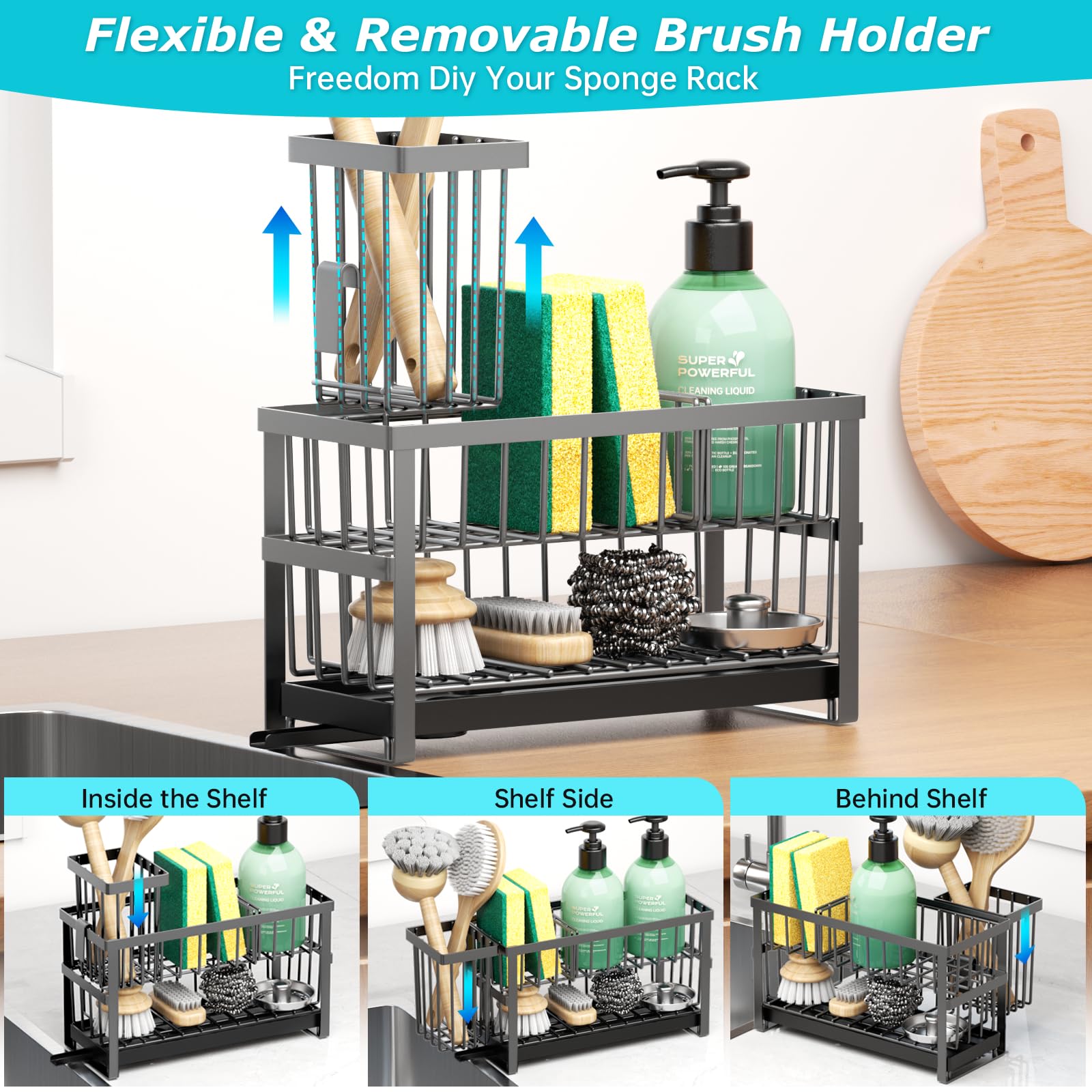 Sponge Holder for Kitchen Sink